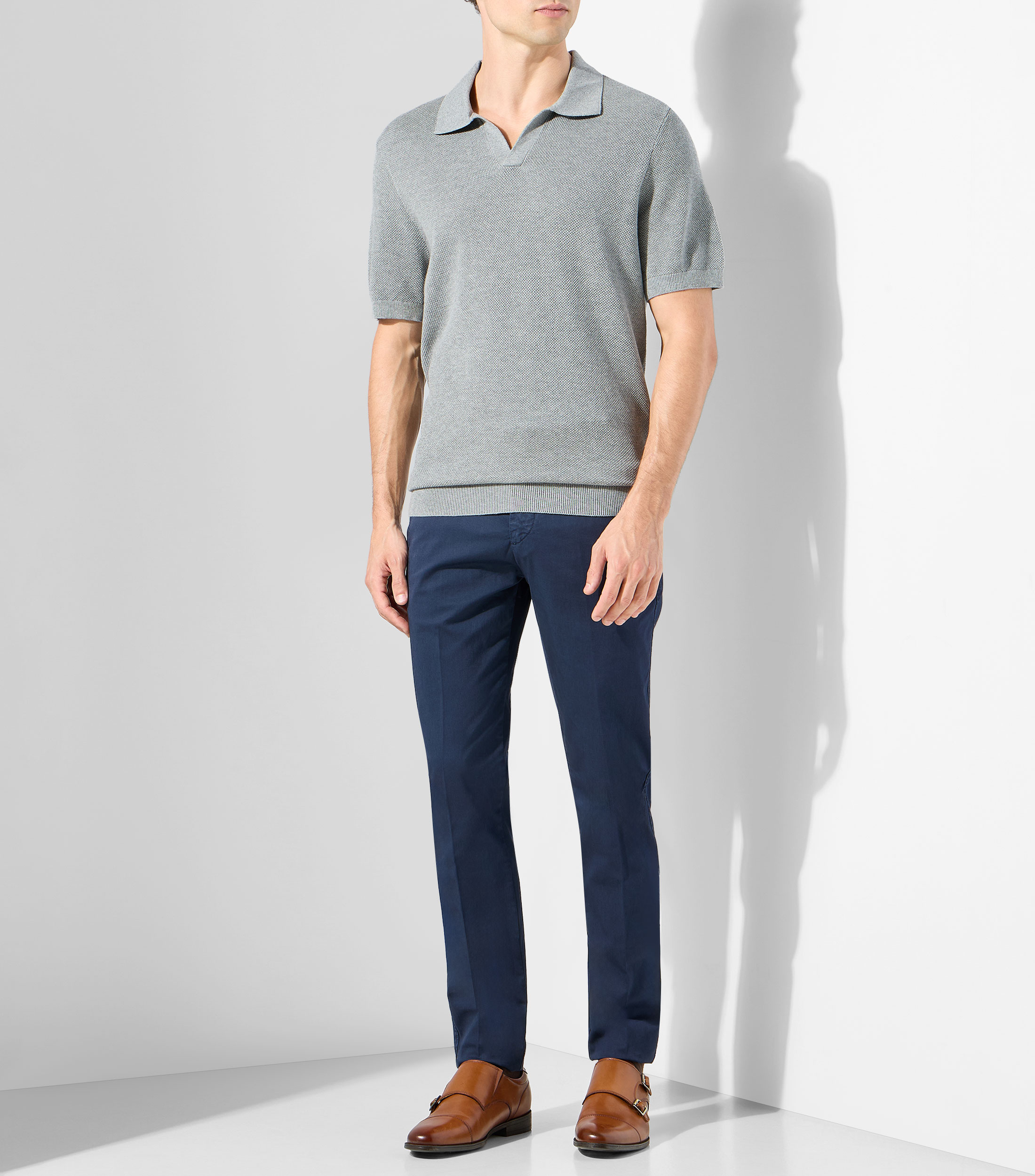 Suéter cuello polo Hombre