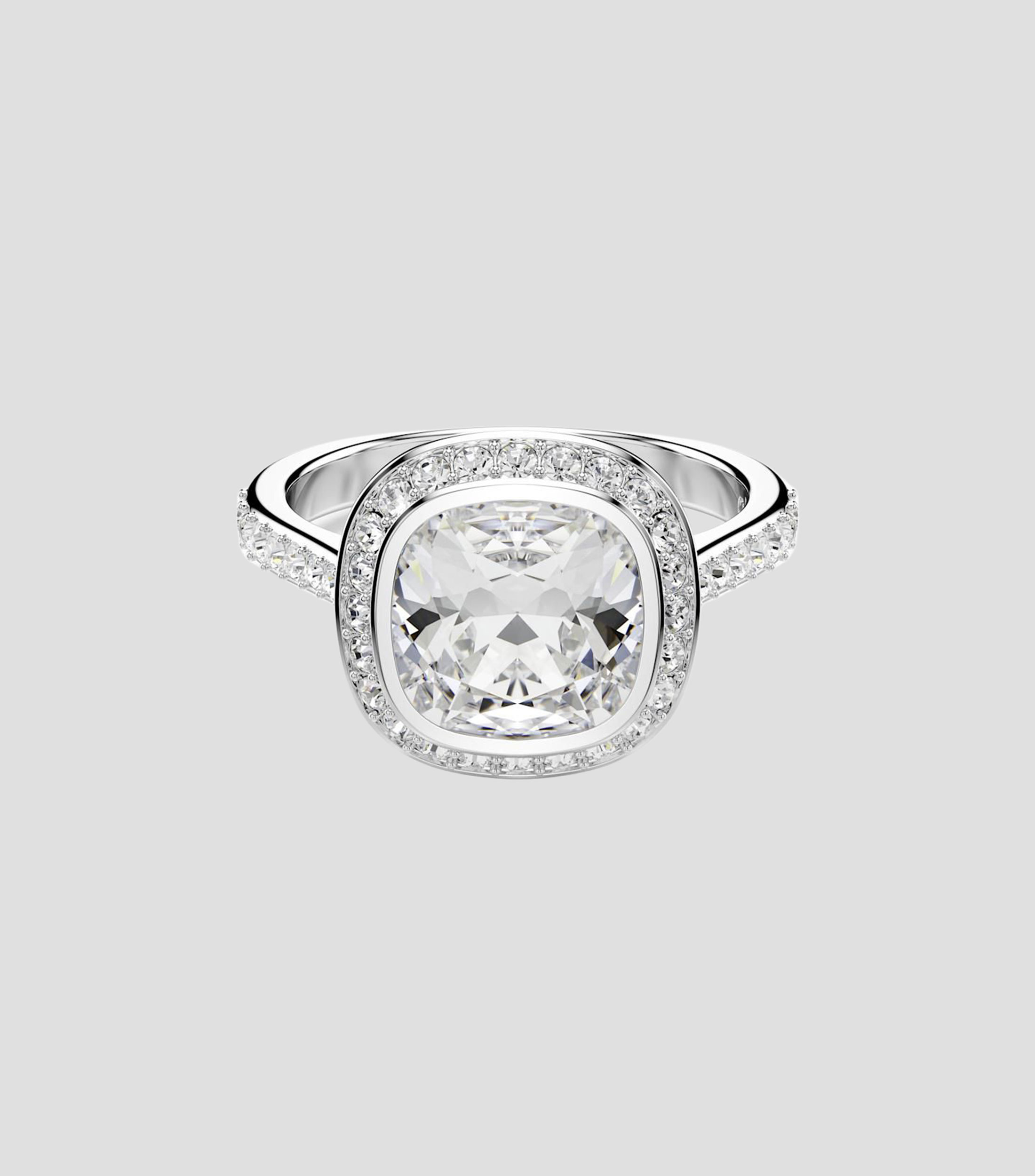 Anillo Una Angelic con cristal Cushion y pavé Mujer