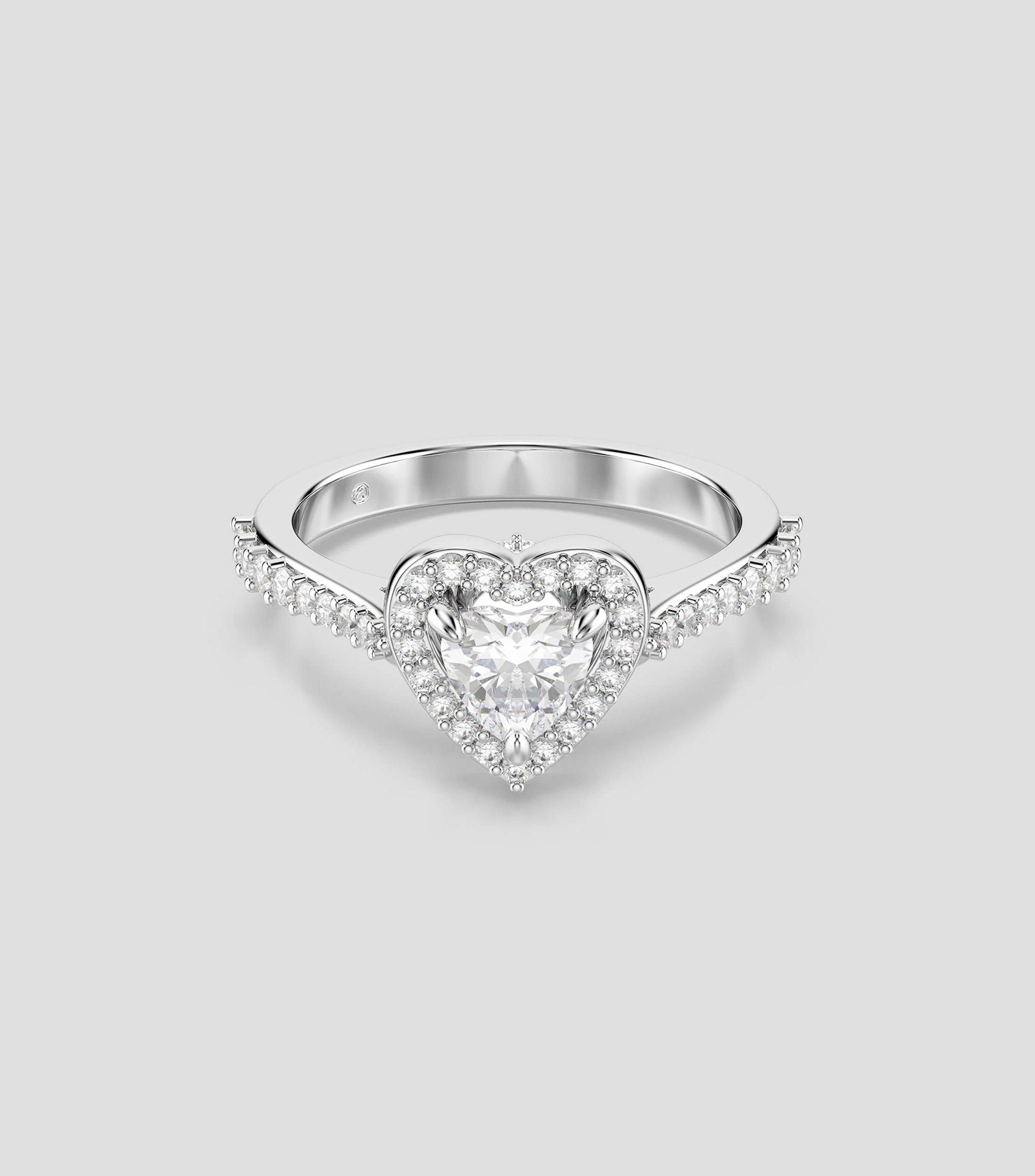 Anillo Corazón con cristales Mujer