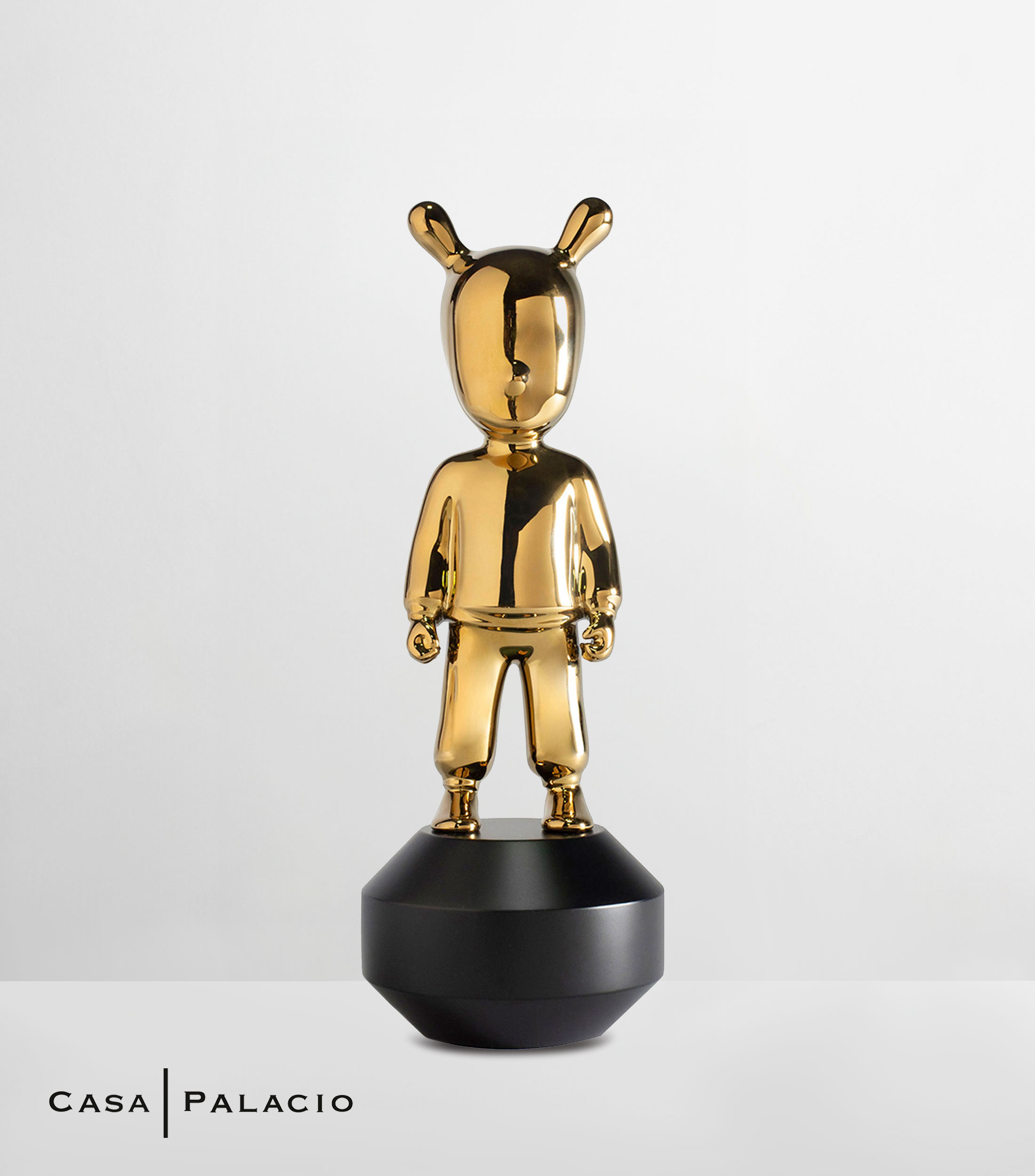 Escultura The Golden Guest Little en porcelana