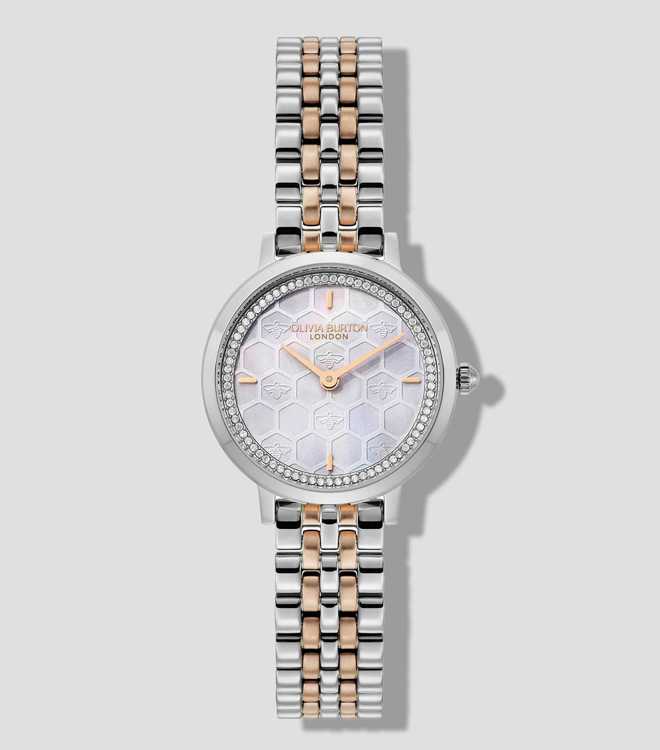 Reloj para Mujer Honeycomb Casual, Plateado