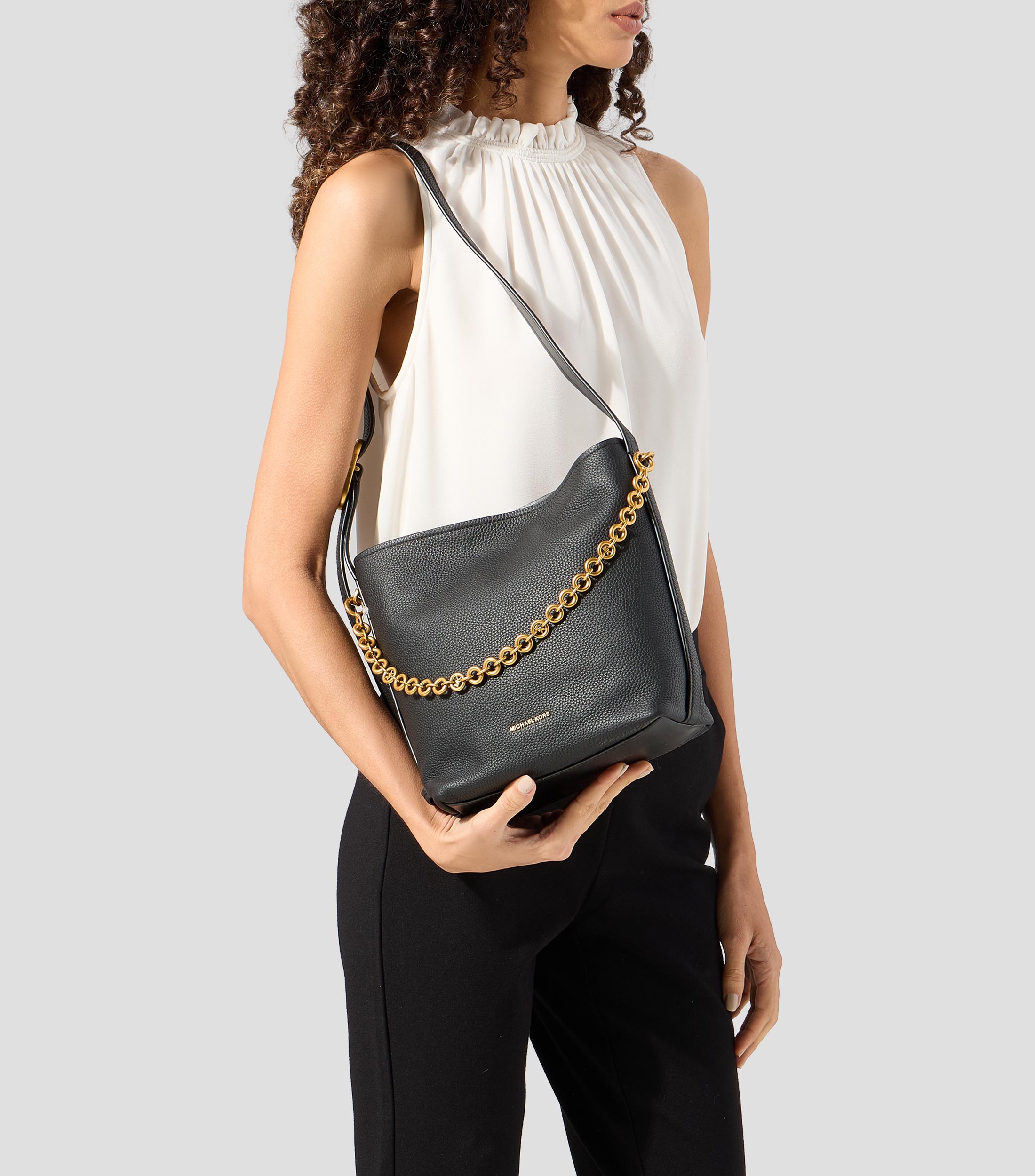 Bolsa Bucket en piel Mujer
