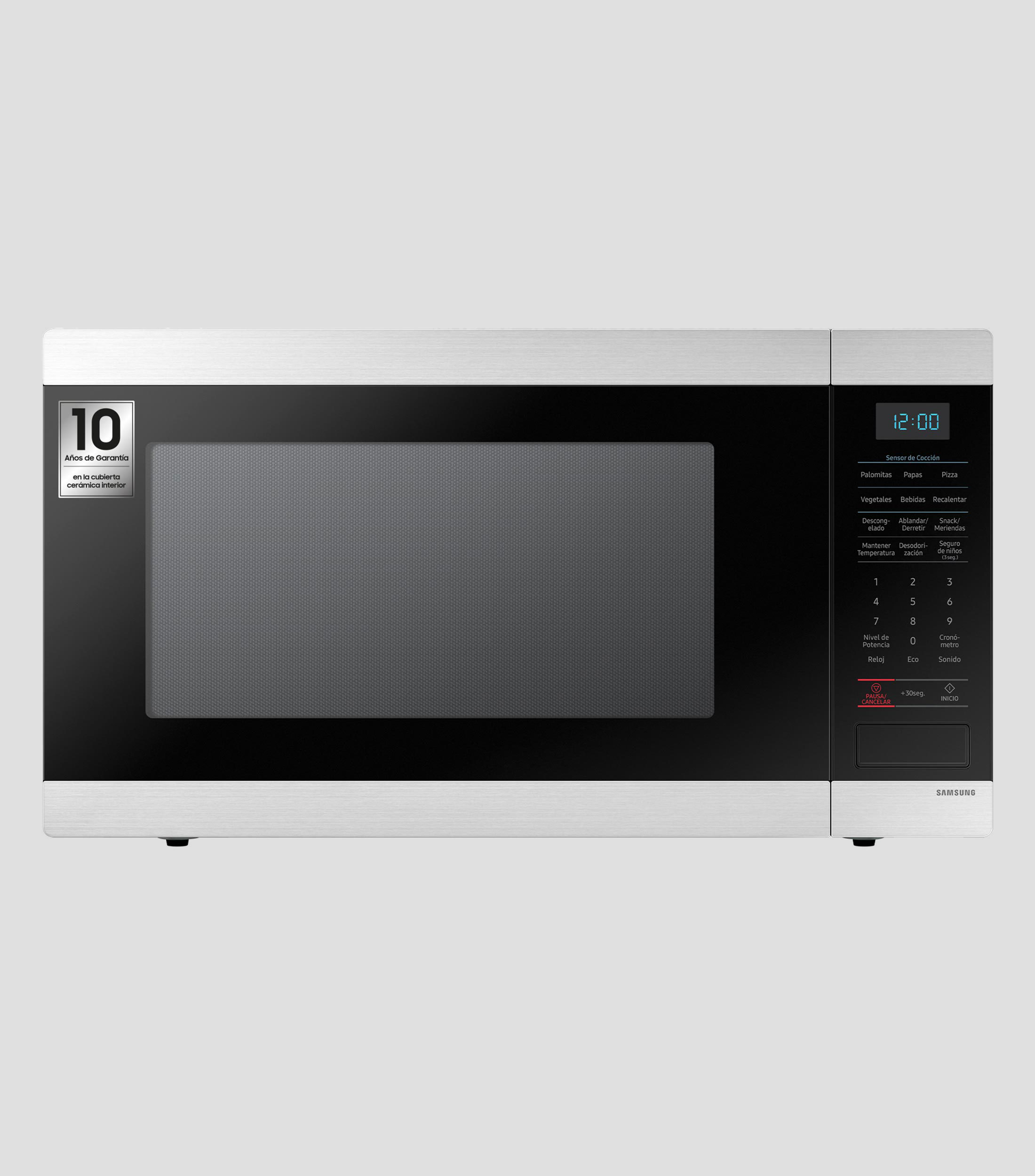 Horno de microondas 1.9 p3 pies MS19M8000AS/AX plateado