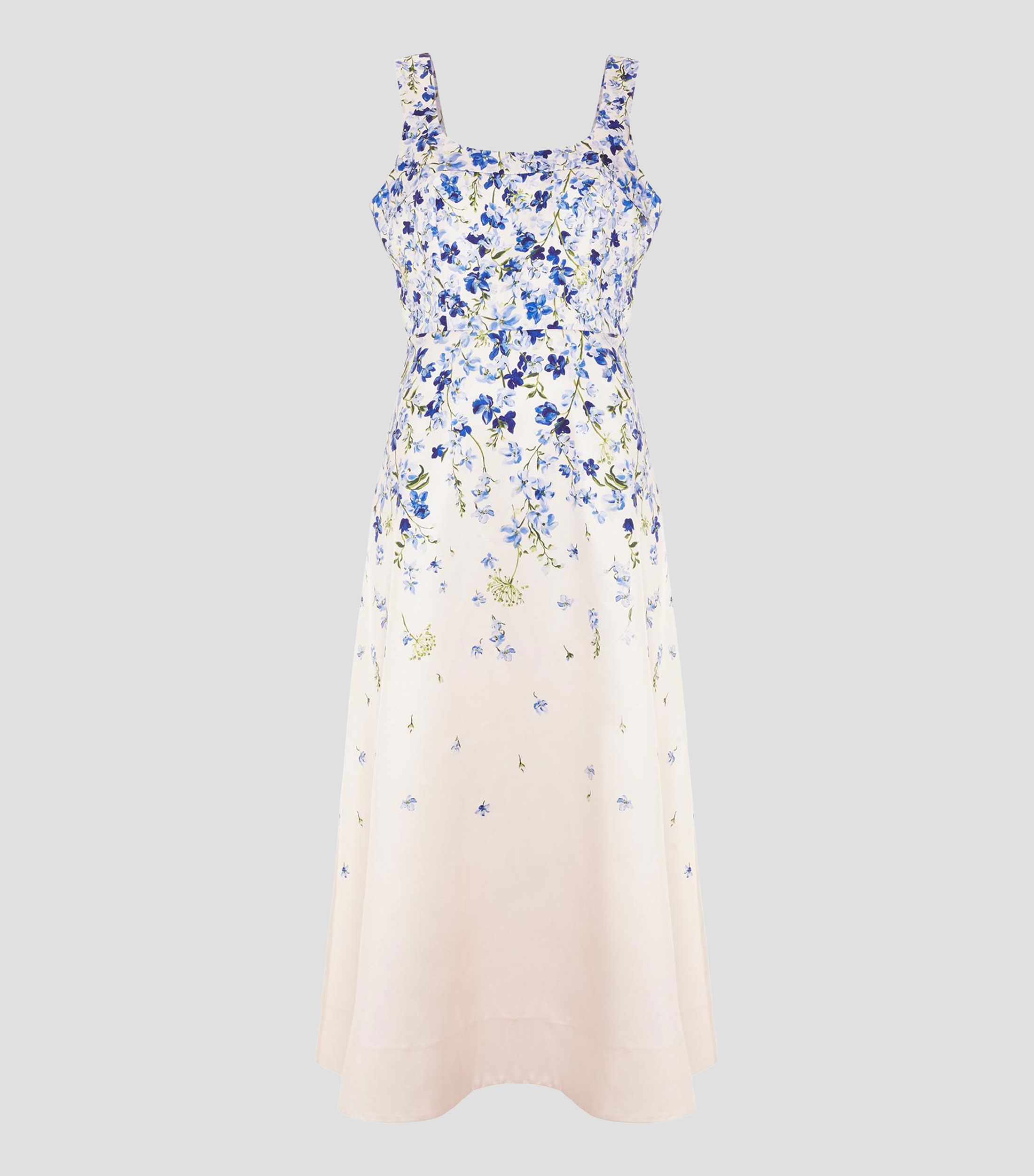 Vestido midi estampado Mujer