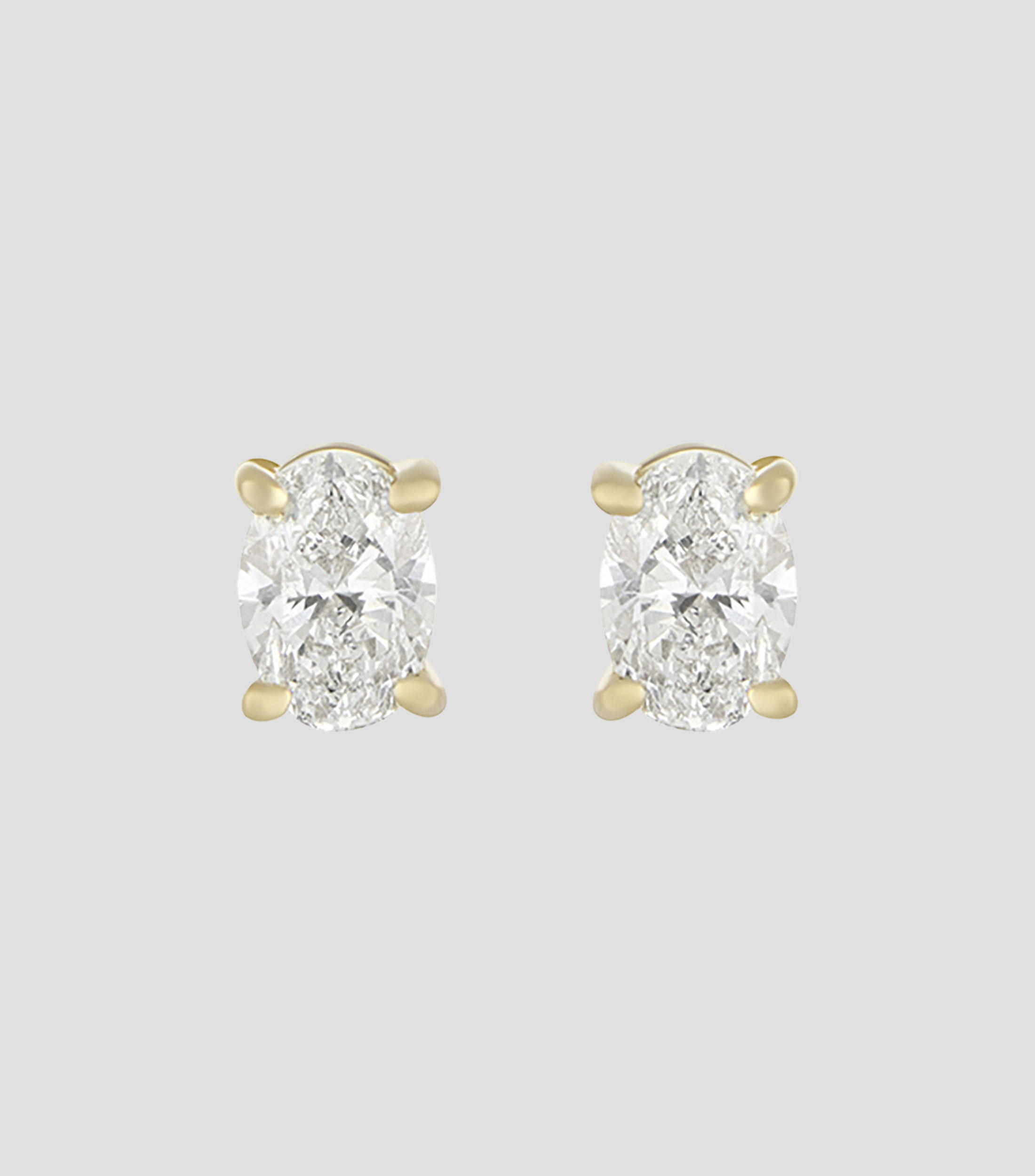 Broqueles en oro amarillo de 18 kilates con diamantes Mujer