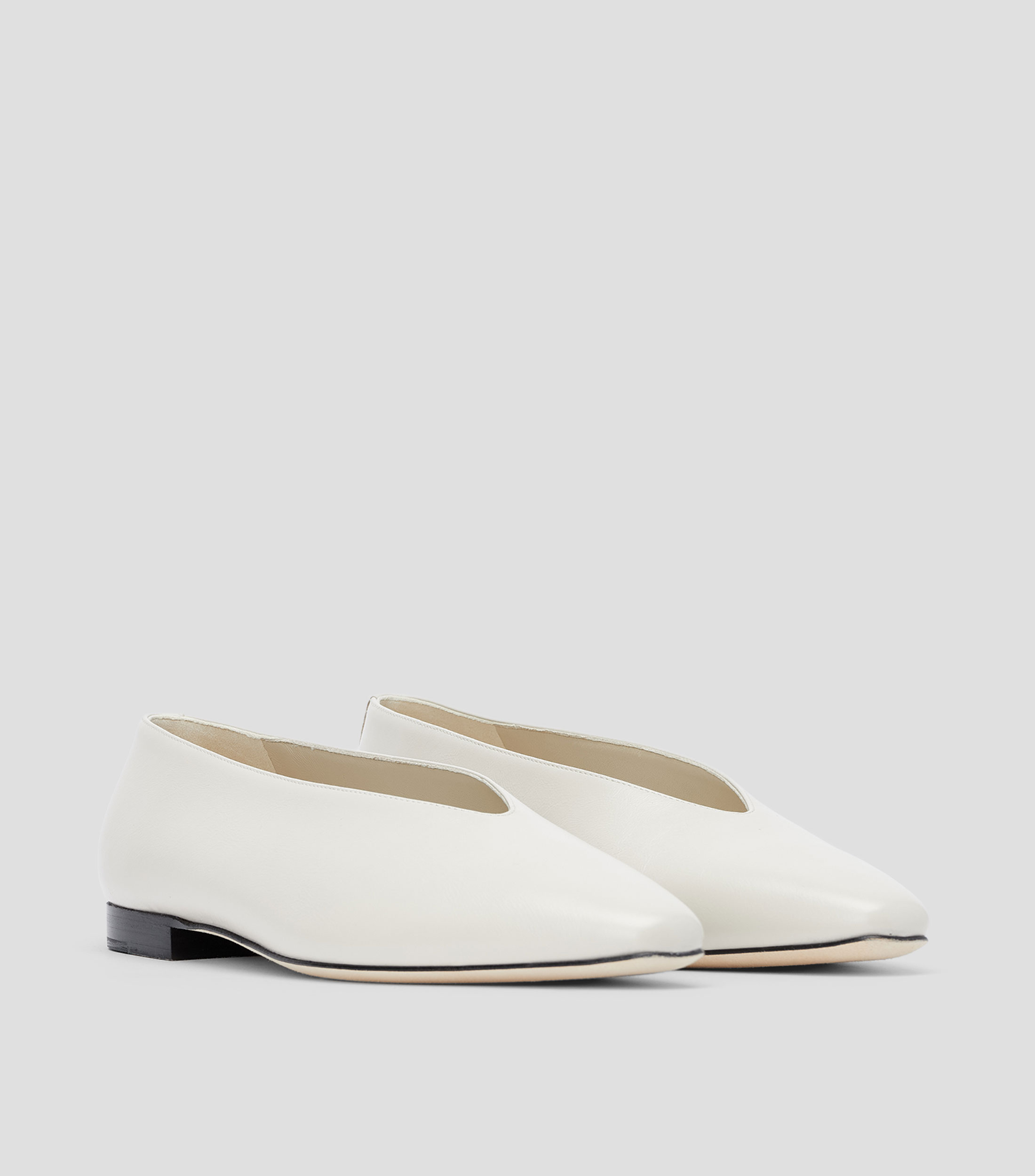 Flats en piel Mujer