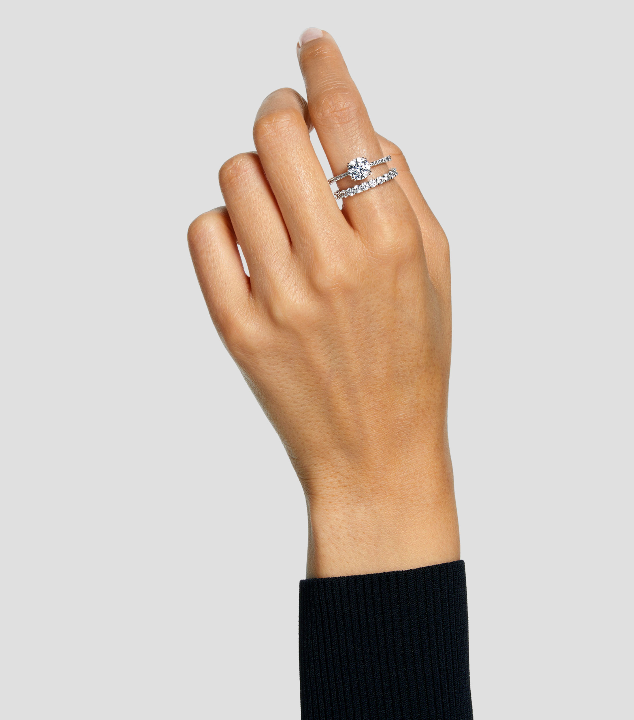 Set 2 Anillos con pedreria Constella Mujer