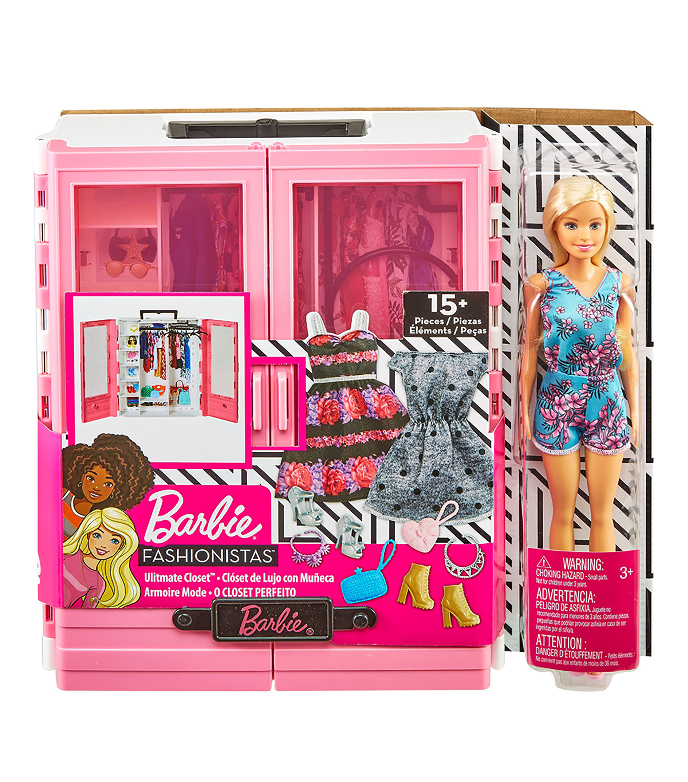Barbie Muñeca con Accesorio Closet de Lujo El Palacio de Hierro