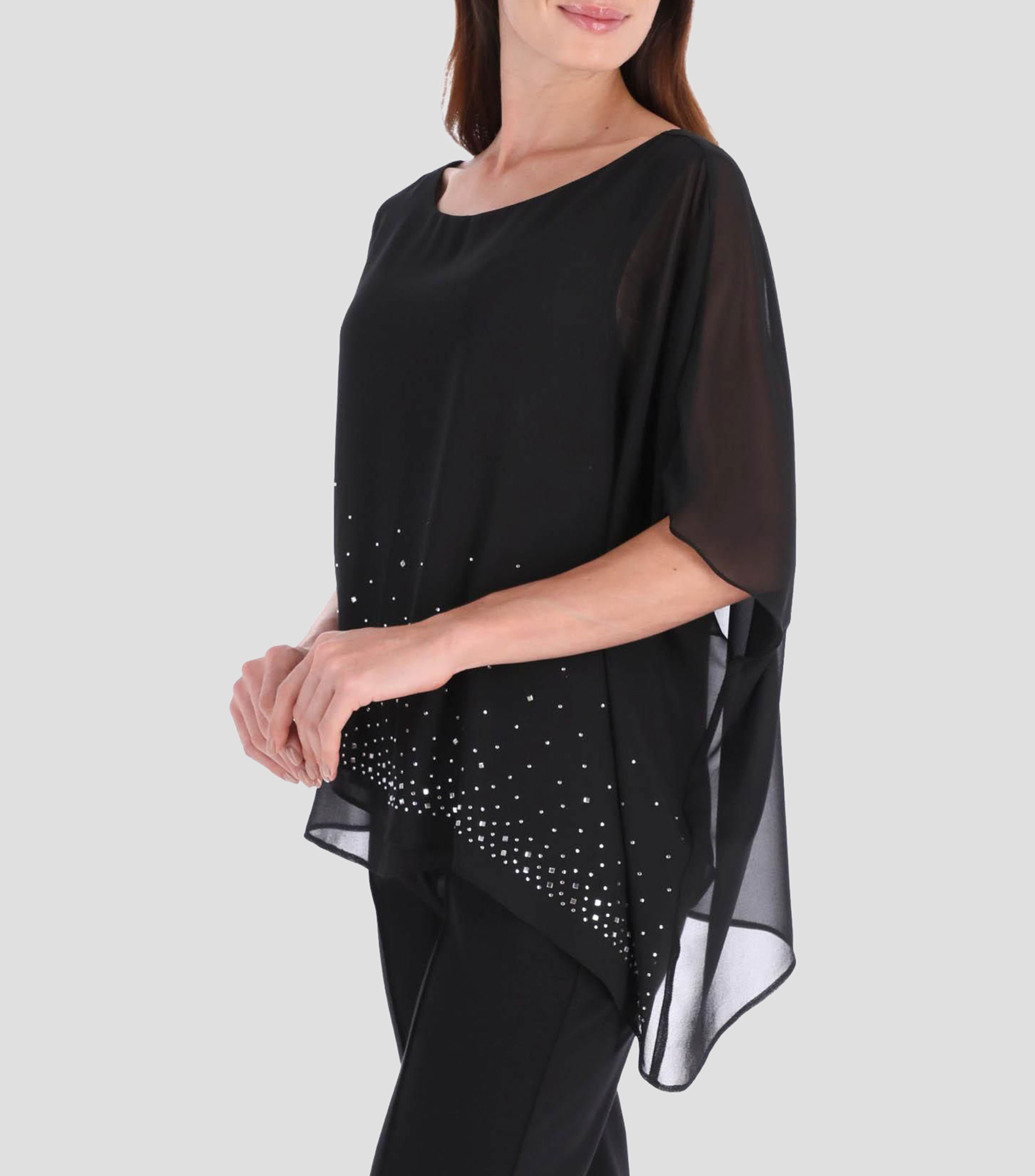 Blusa lisa manga corta Mujer