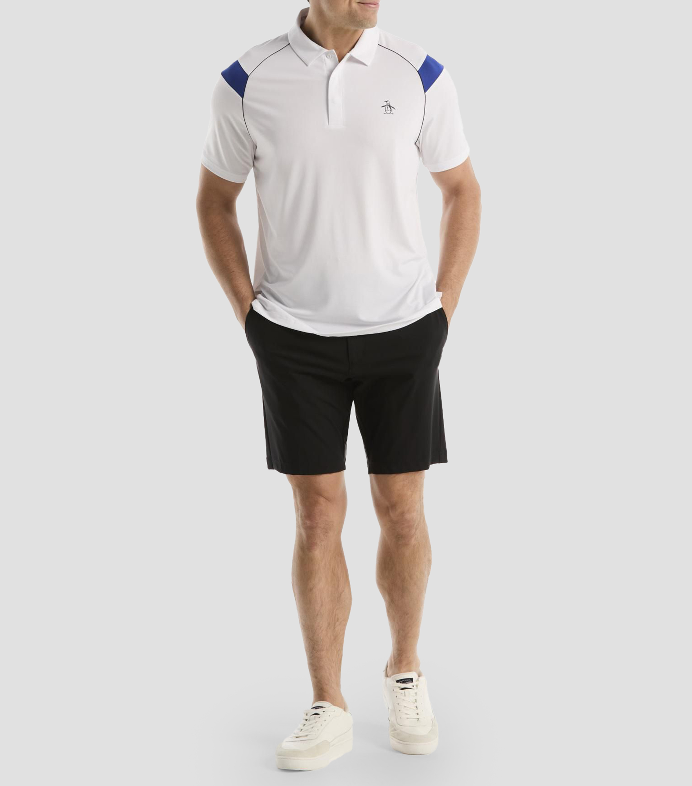 Playera tipo polo para pádel manga corta lisa Hombre