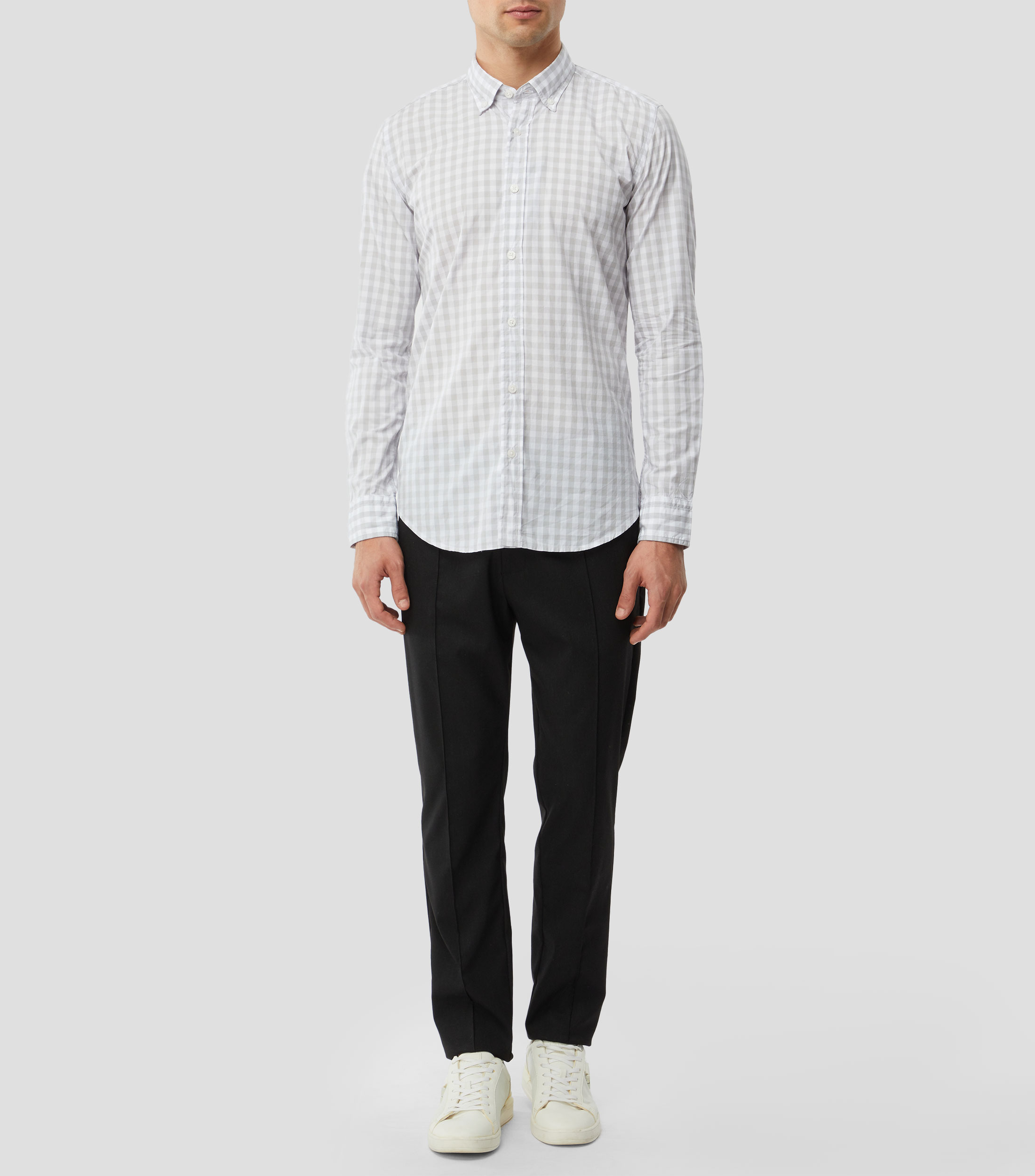 Camisa a cuadros Manga Larga Hombre