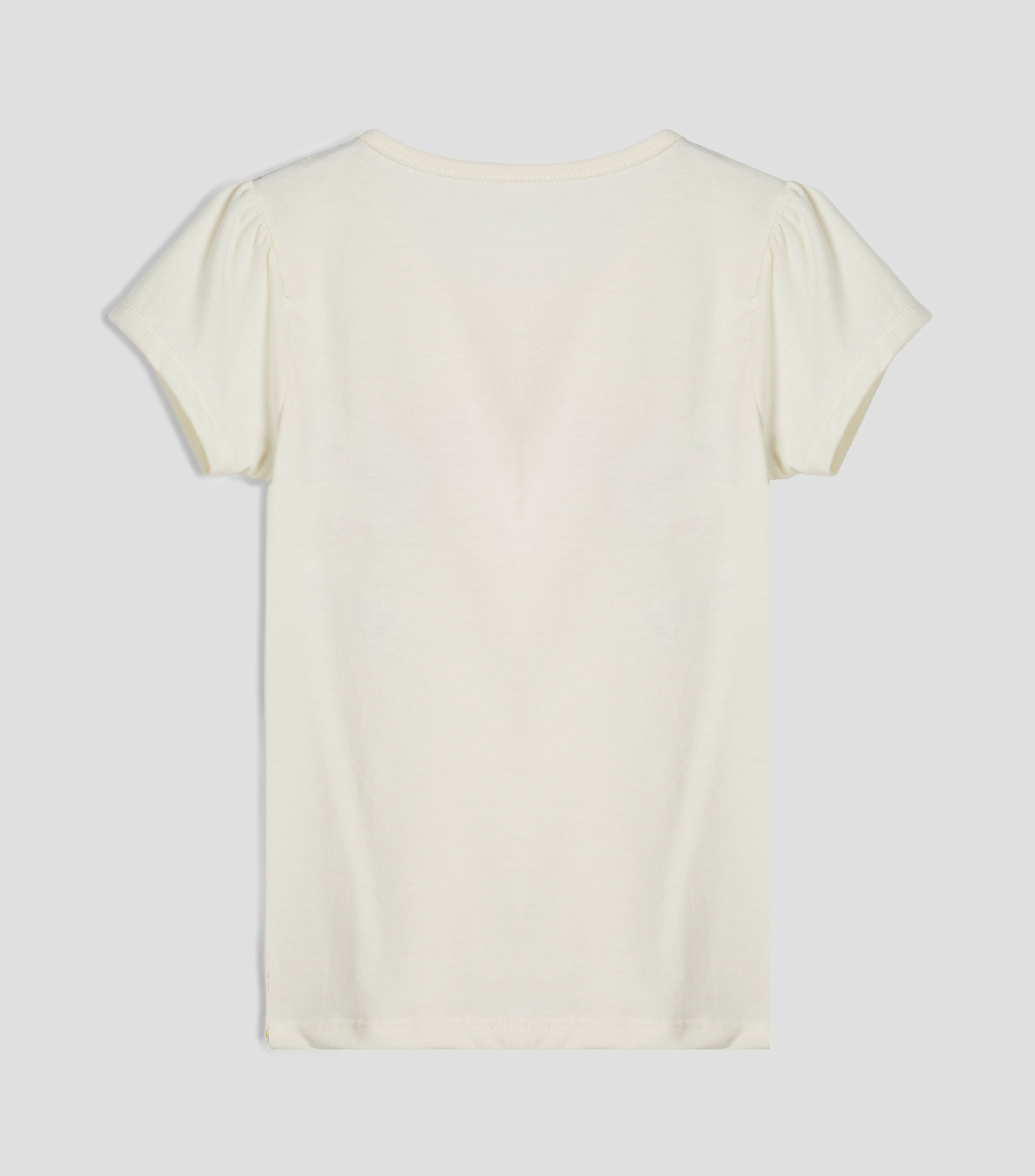Playera cuello redondo manga corta estampada Niña