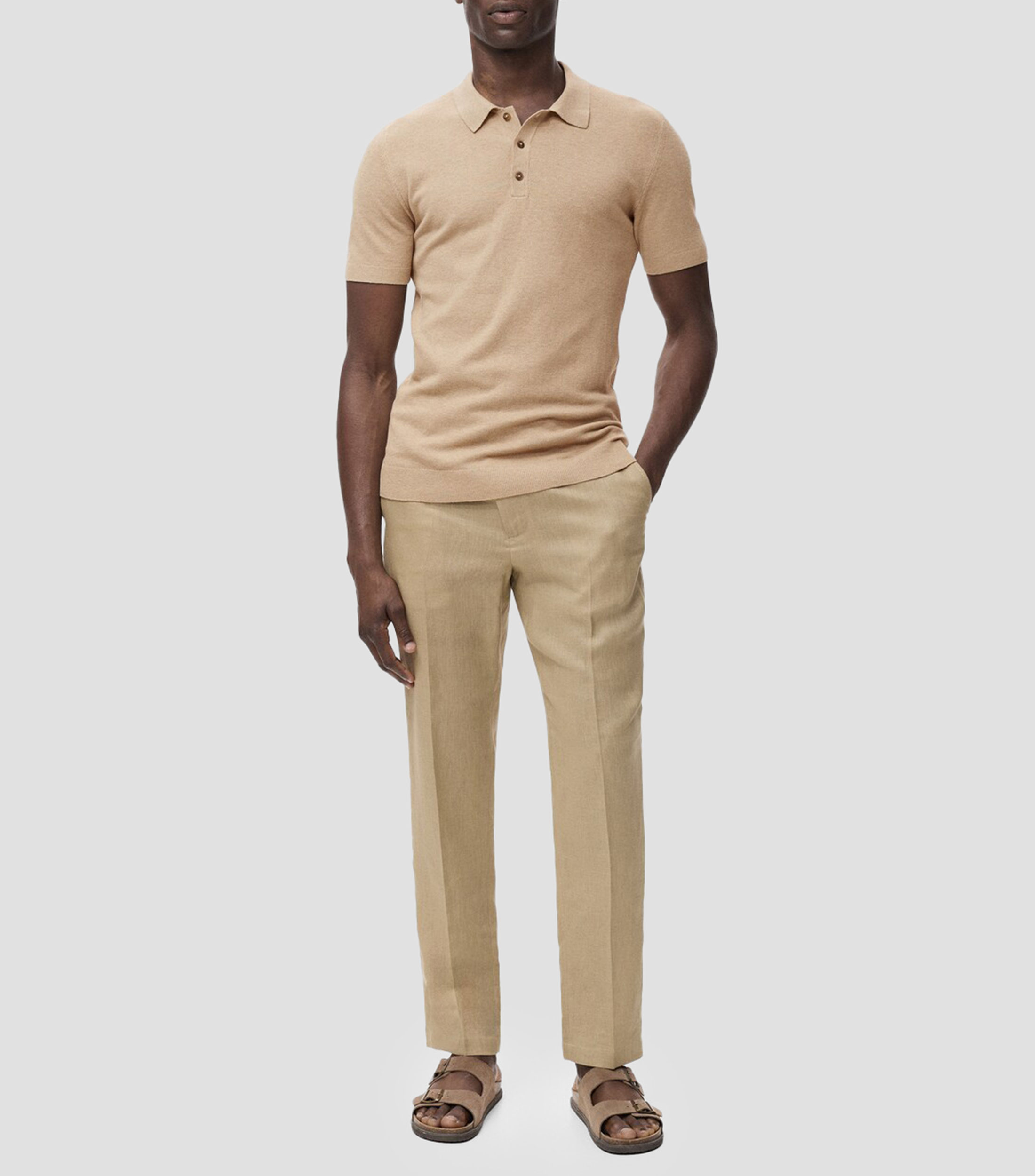 Playera tipo polo de manga corta Hombre