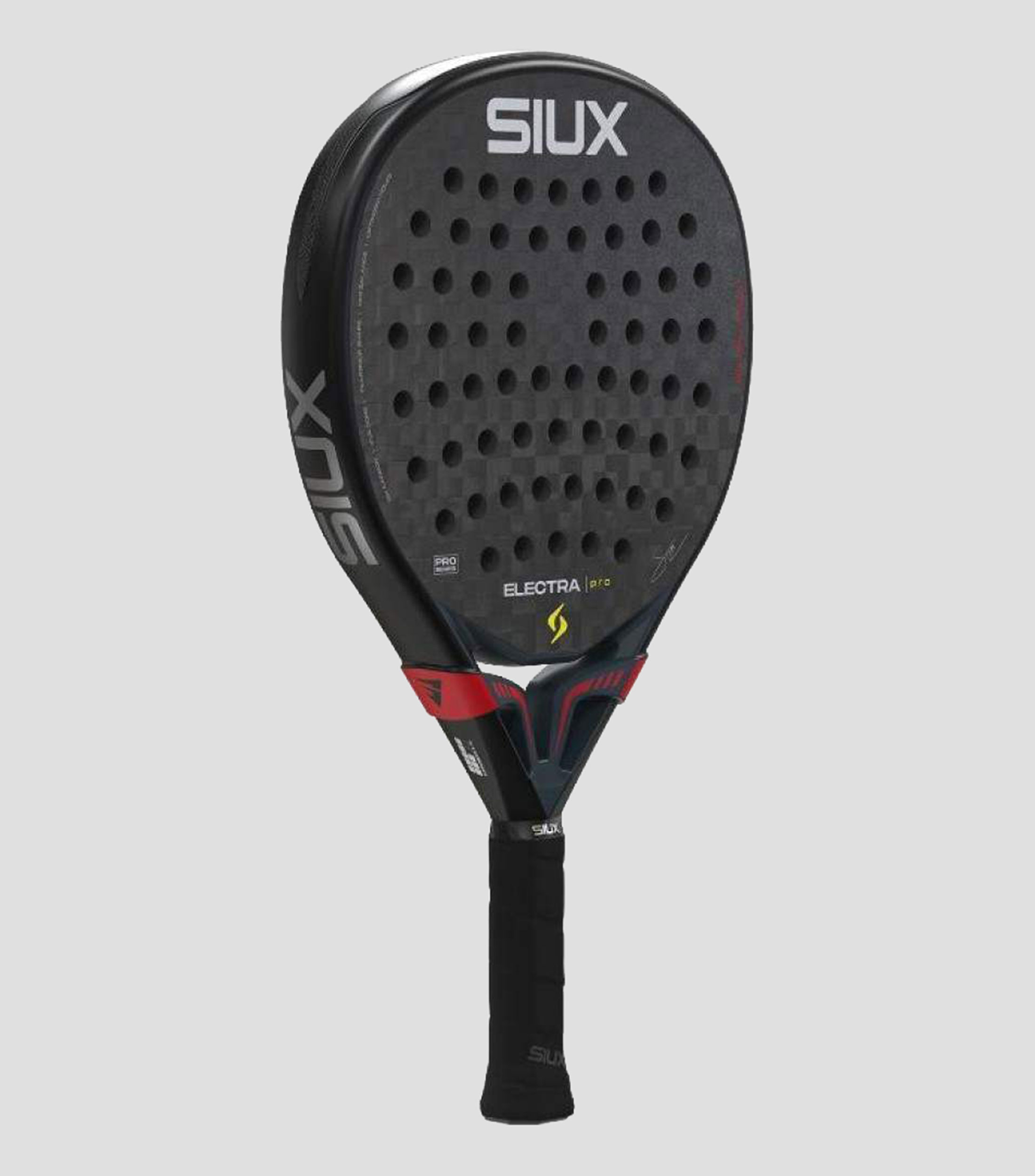 Pala ELECTRA PRO para pádel negro y rojo