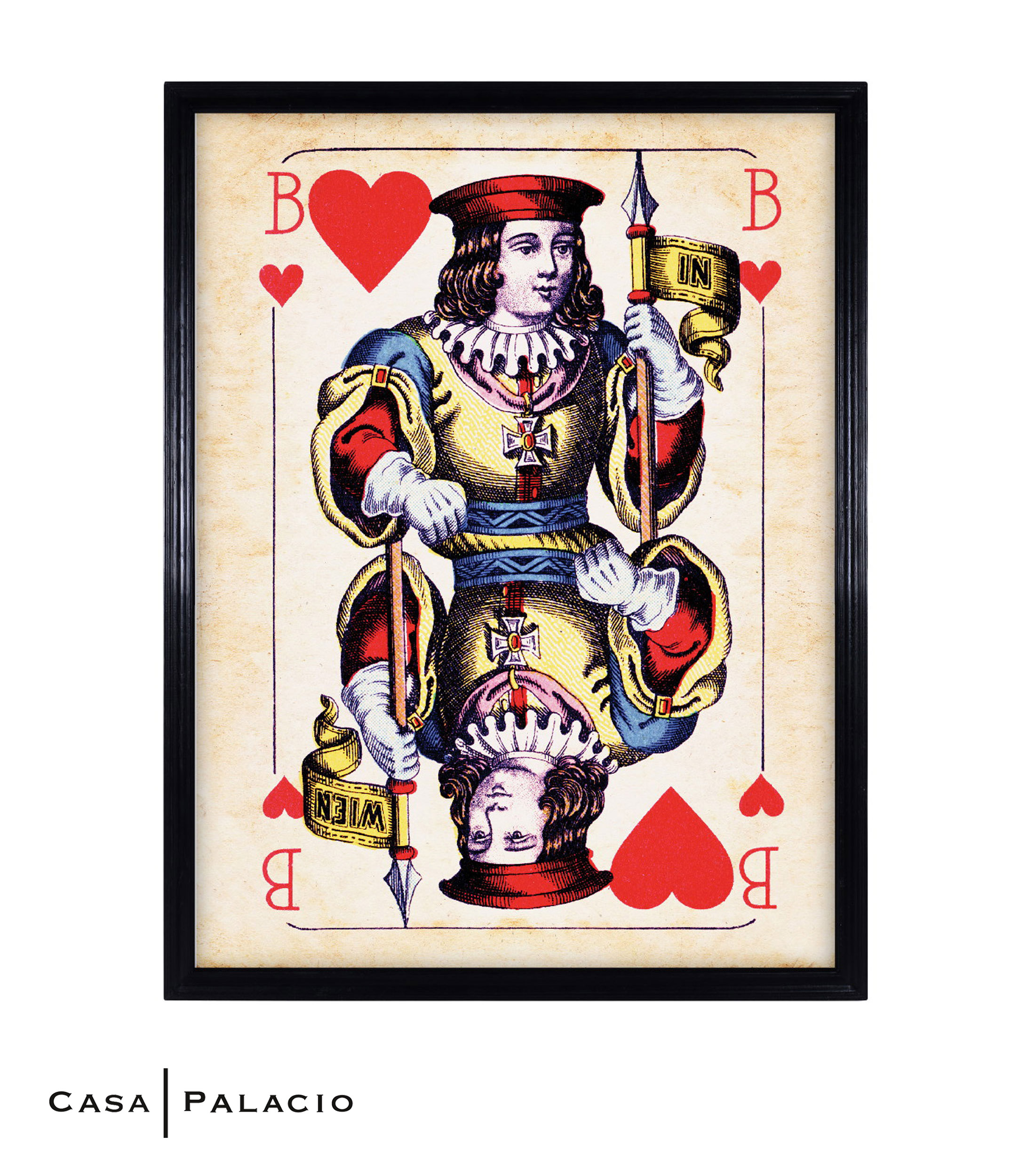 Cuadro Carta Bude de Corazones