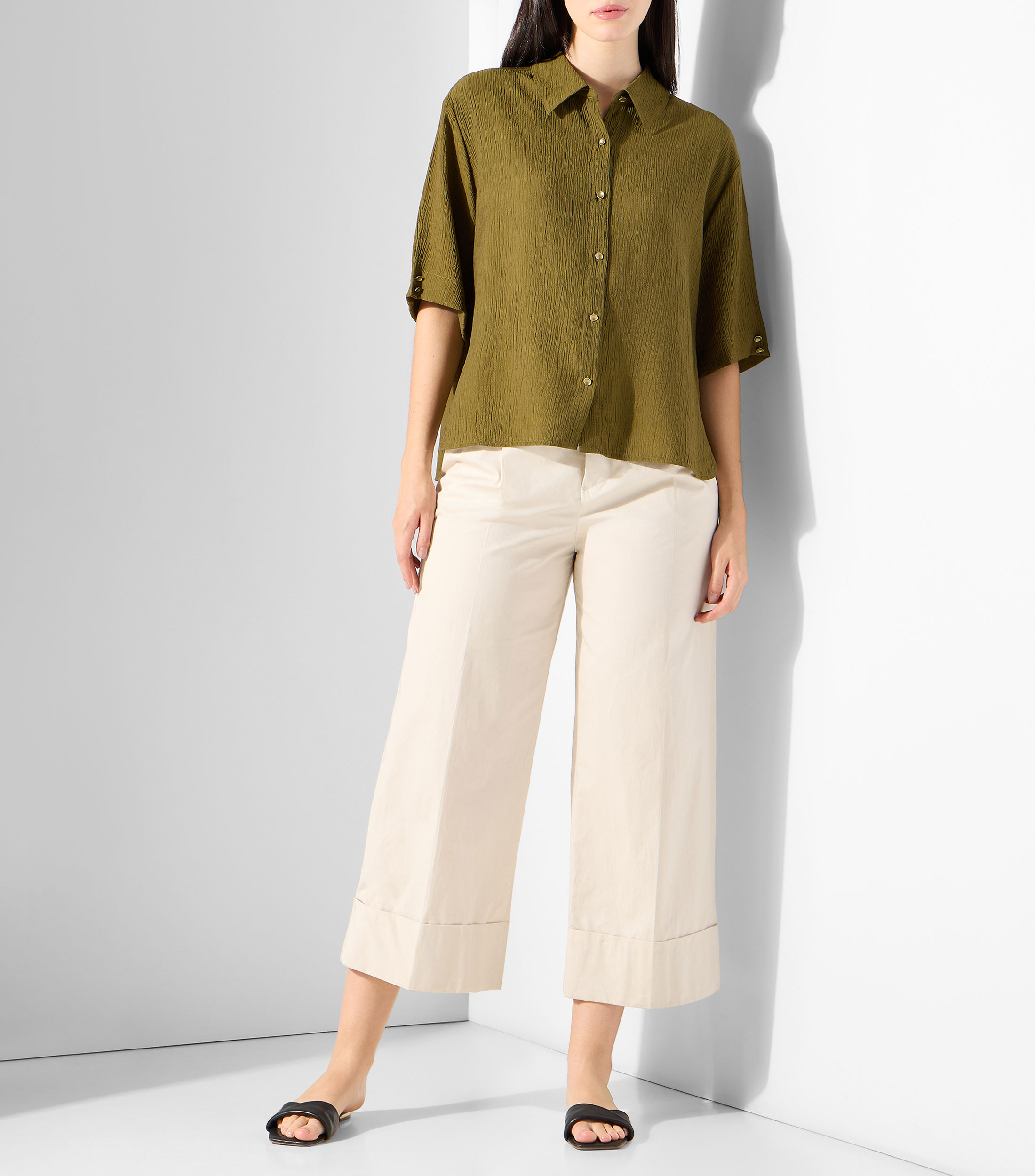 Blusa fantasía manga corta Mujer