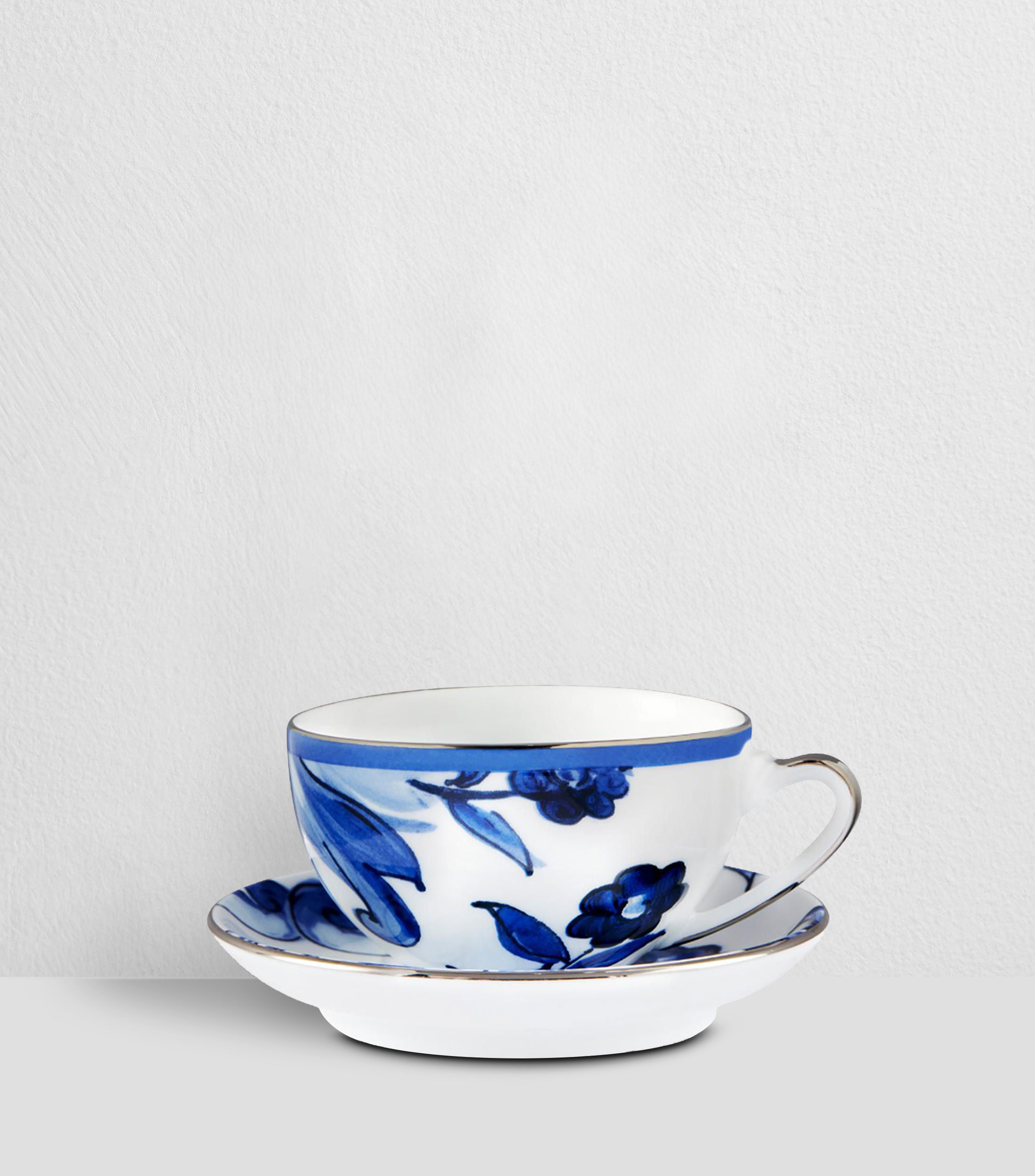 Taza para Té con Plato Mediterráneo Fiore