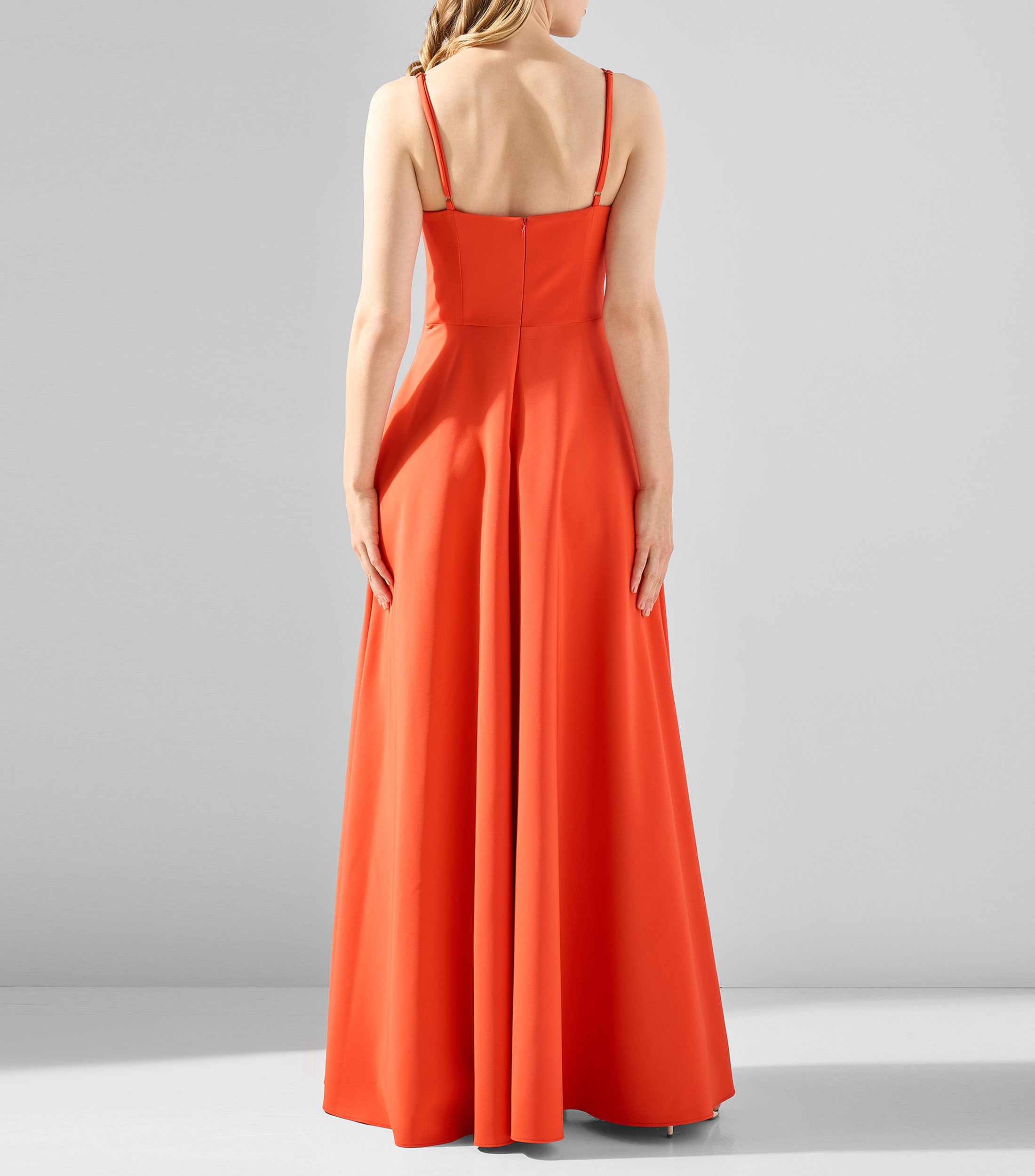 Vestido de fiesta largo liso Mujer