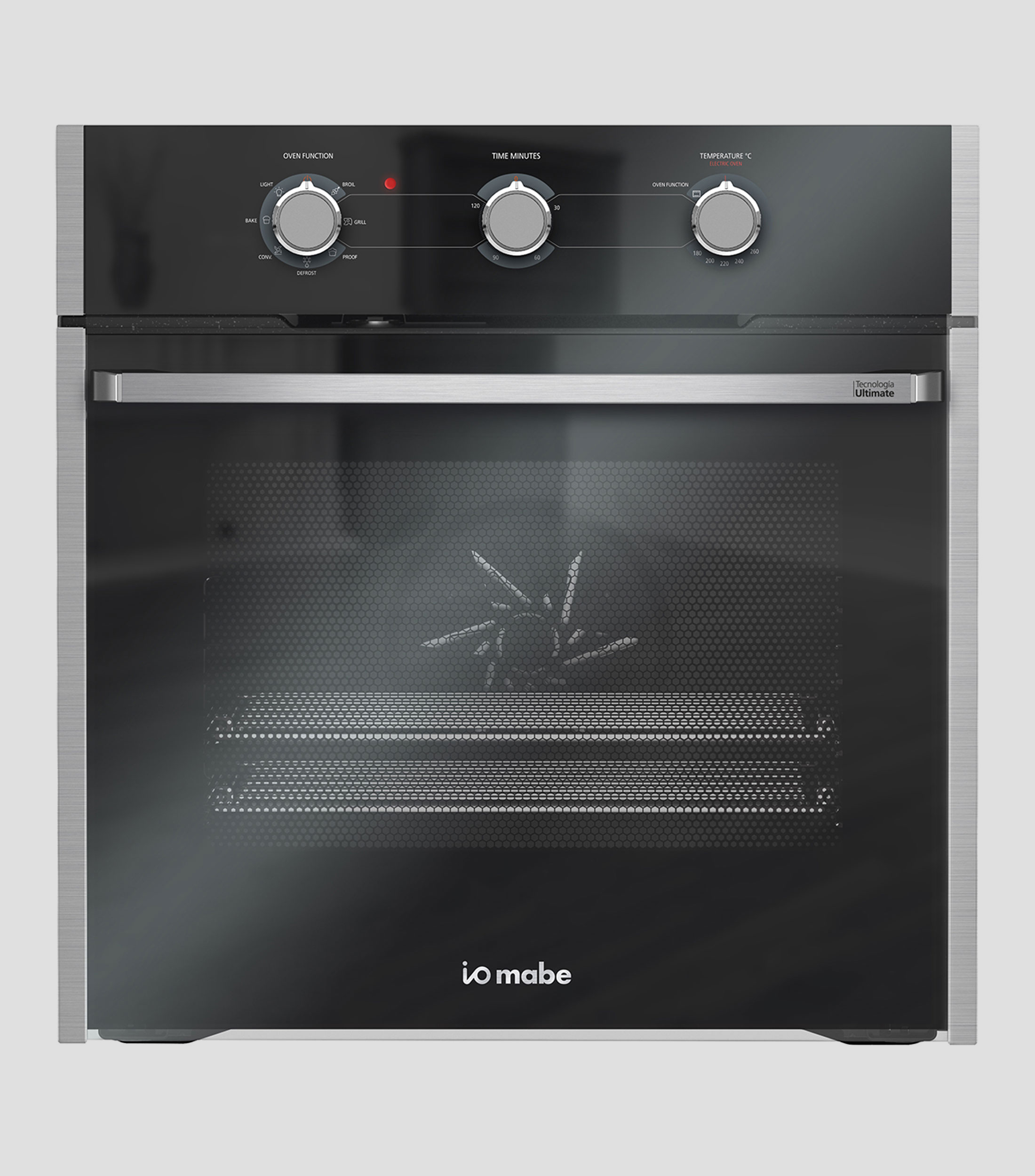 Horno Empotrable Negro Espejo 60 cm a electrico iO Mabe