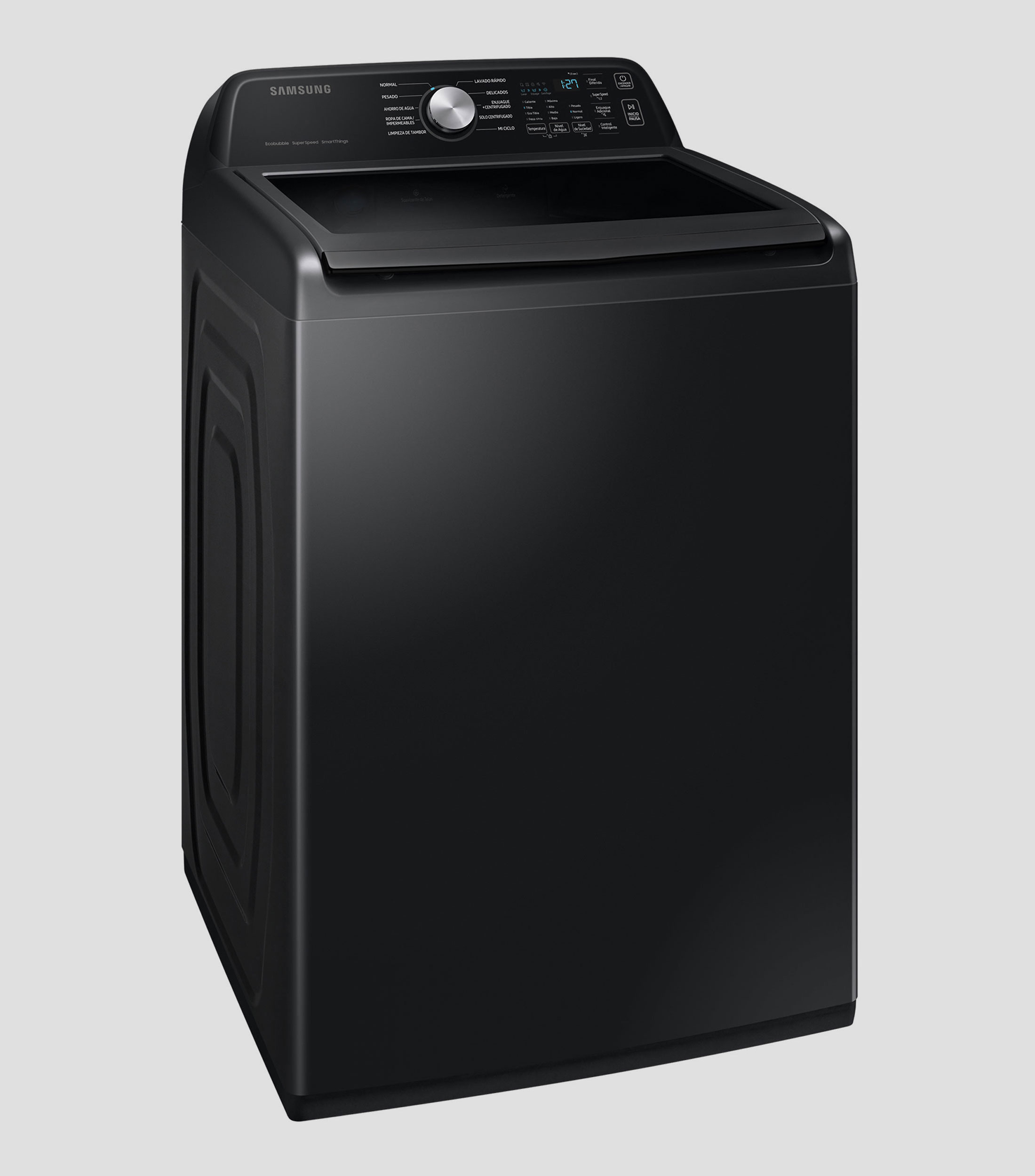 Lavadora Automática, 23 Kg, WA23C3554GV-AX de carga superior negra