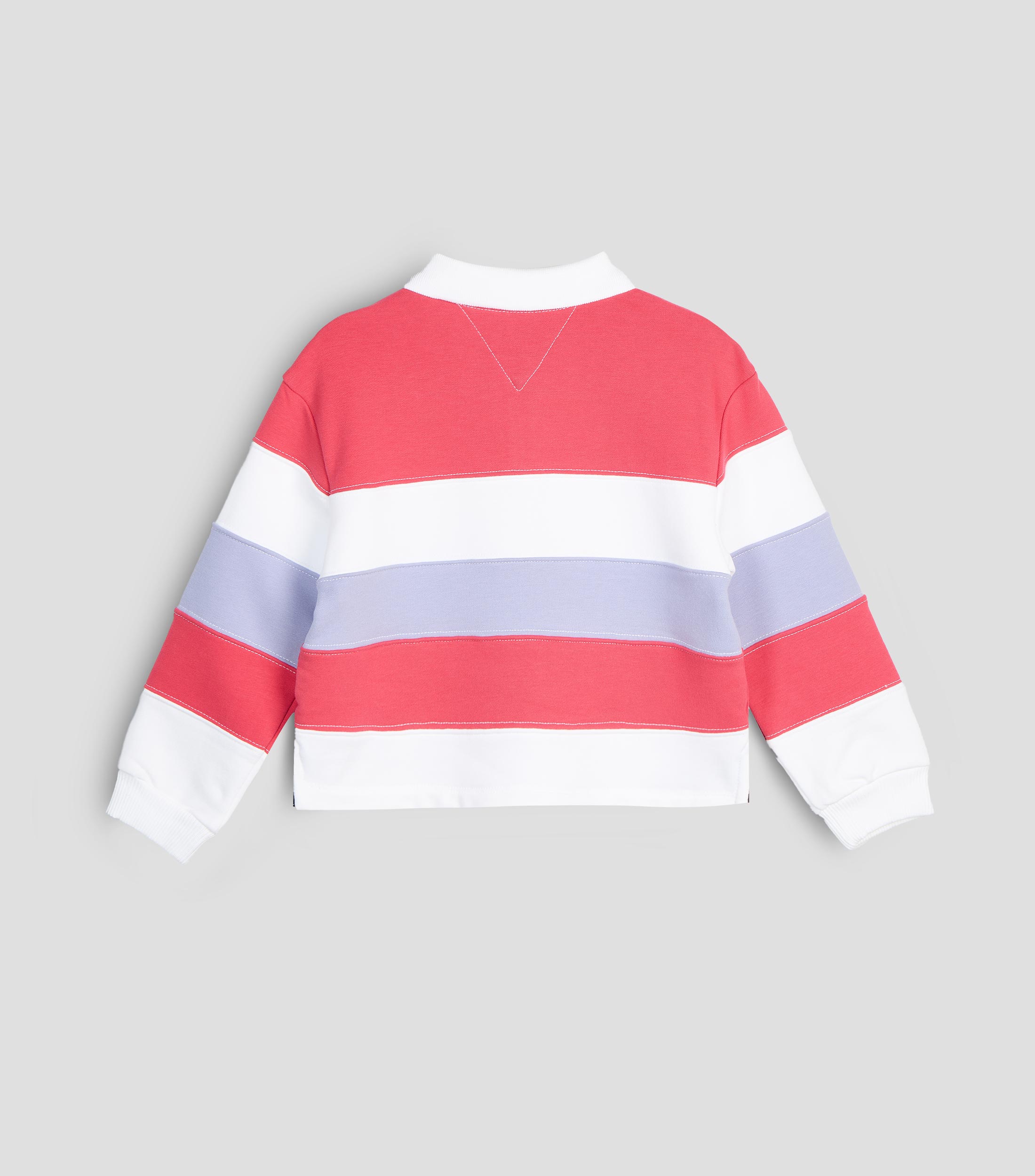 Playera polo manga larga rayas Niña