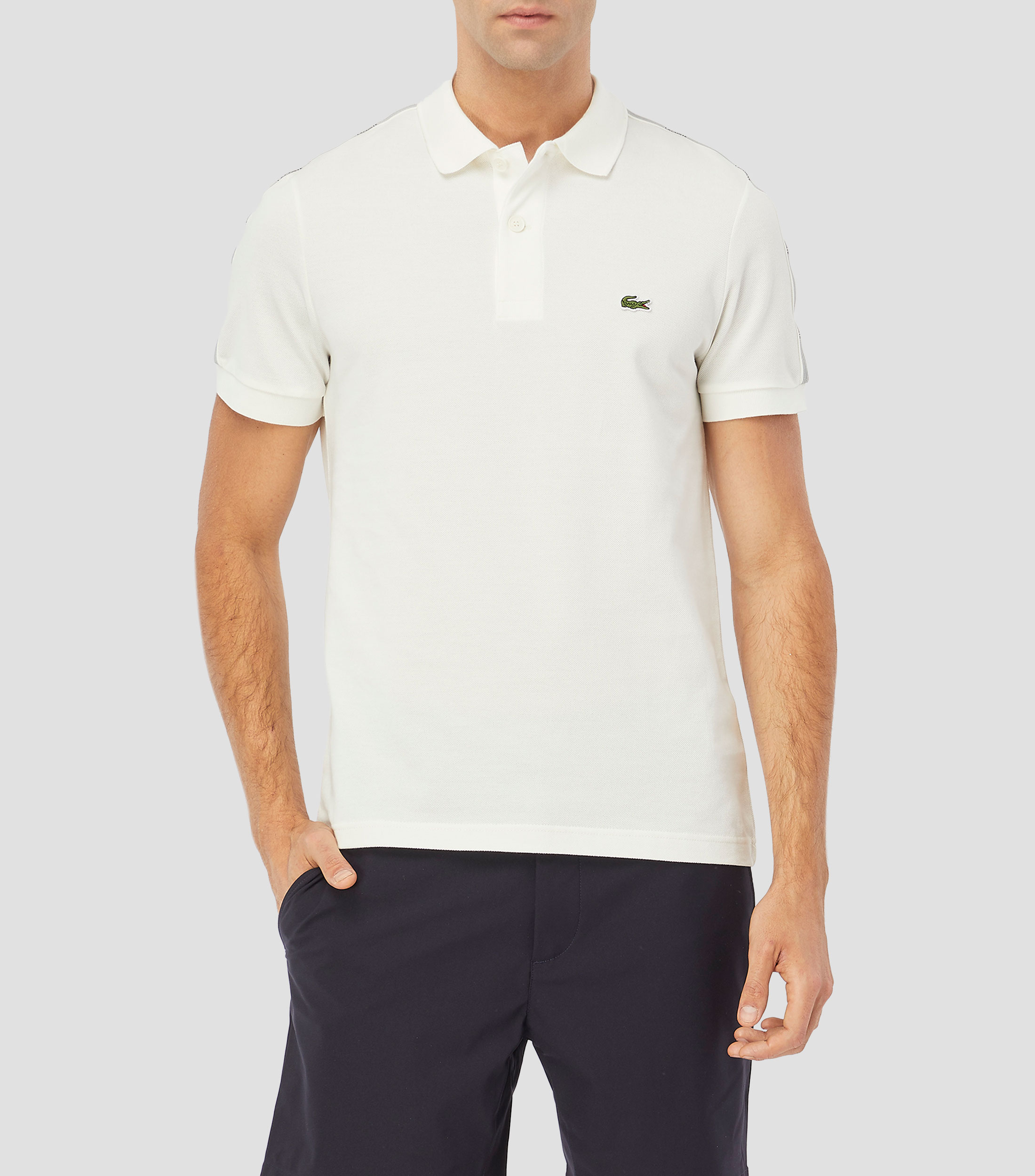 Playera tipo polo manga corta lisa Hombre