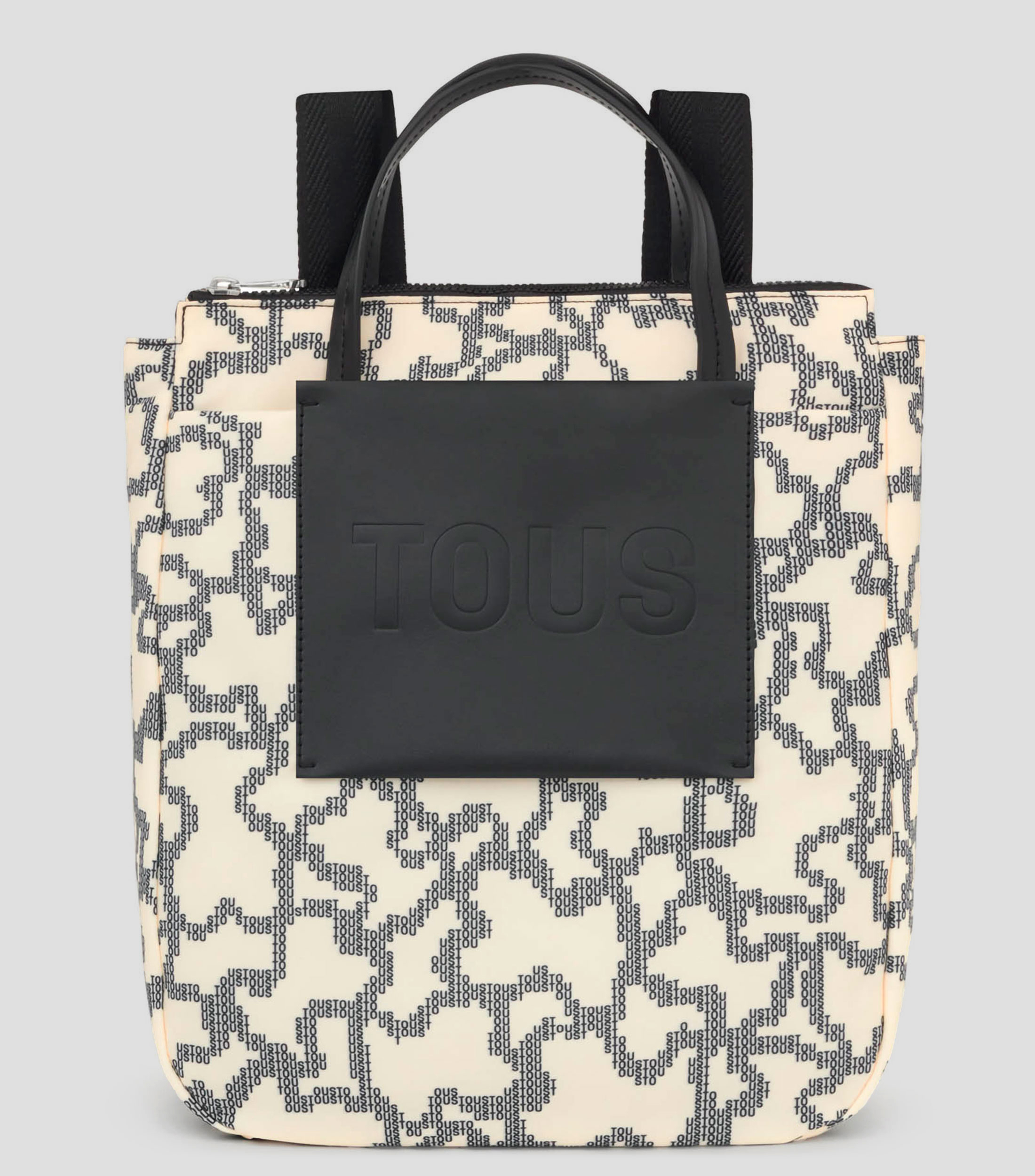 Bolso backpack beige claro Kaos Pix Soft con ositos Mujer