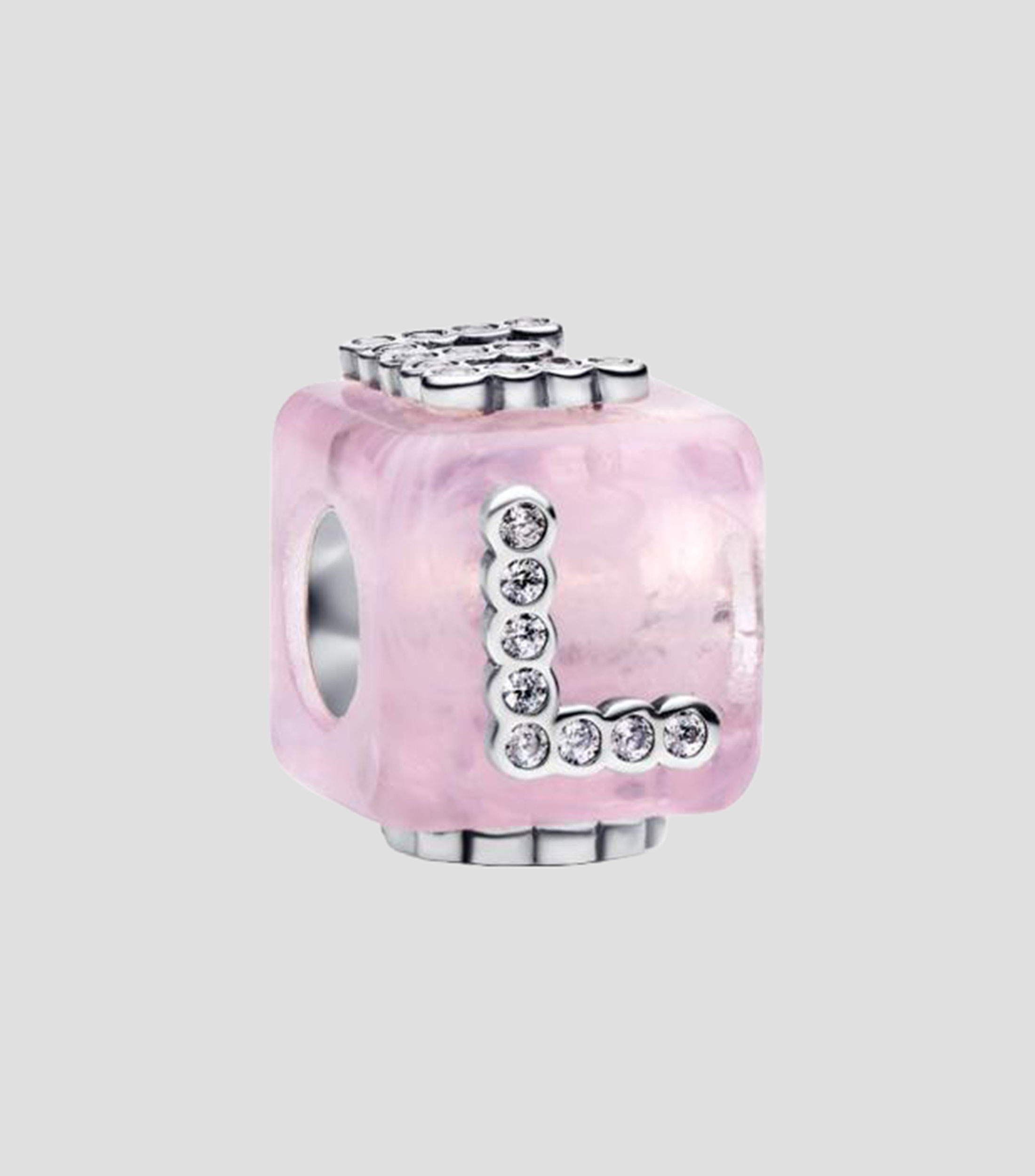 Charm en plata Pandora Moments con cristal murano Unisex