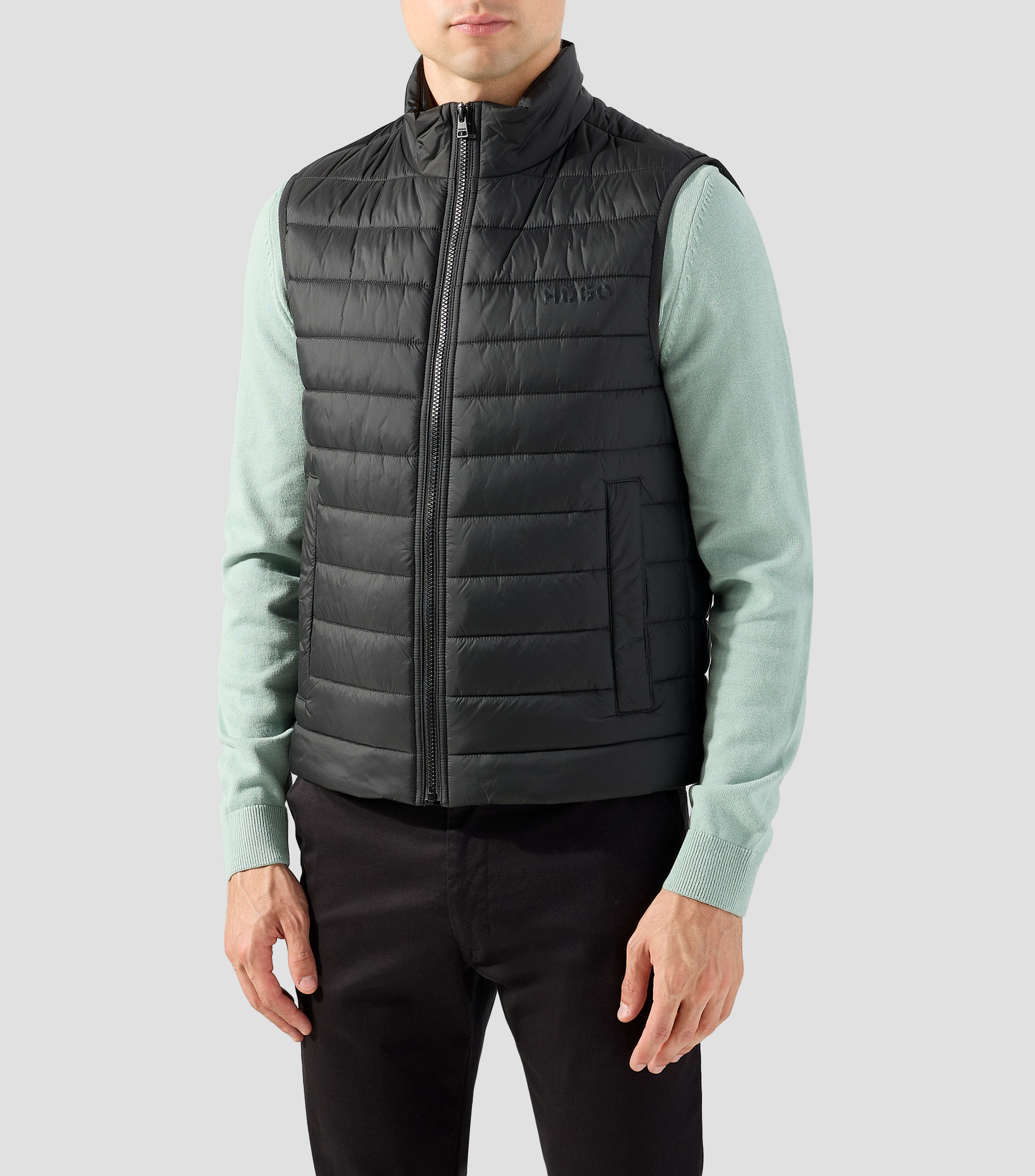 Chaleco acolchado de cuello alto Hombre