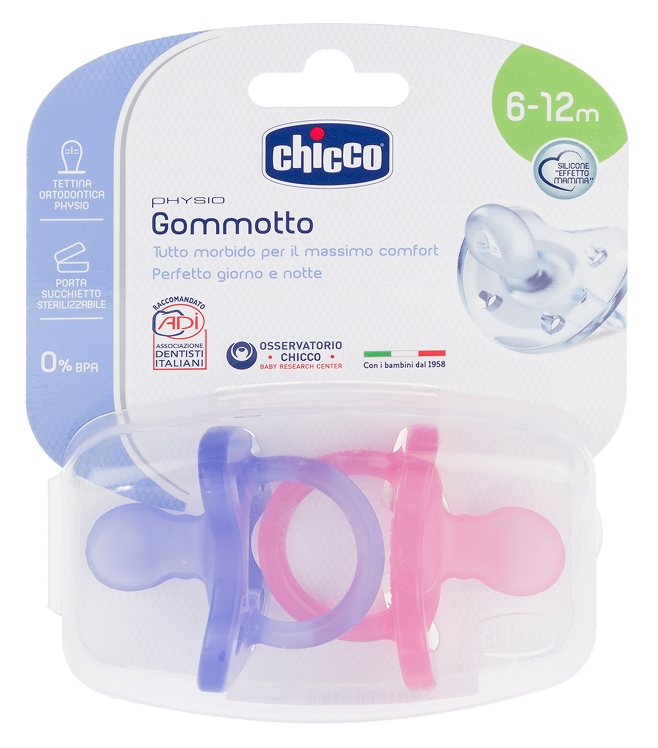 Set de Chupón rosa PhysioForma Soft 6 - 16 meses