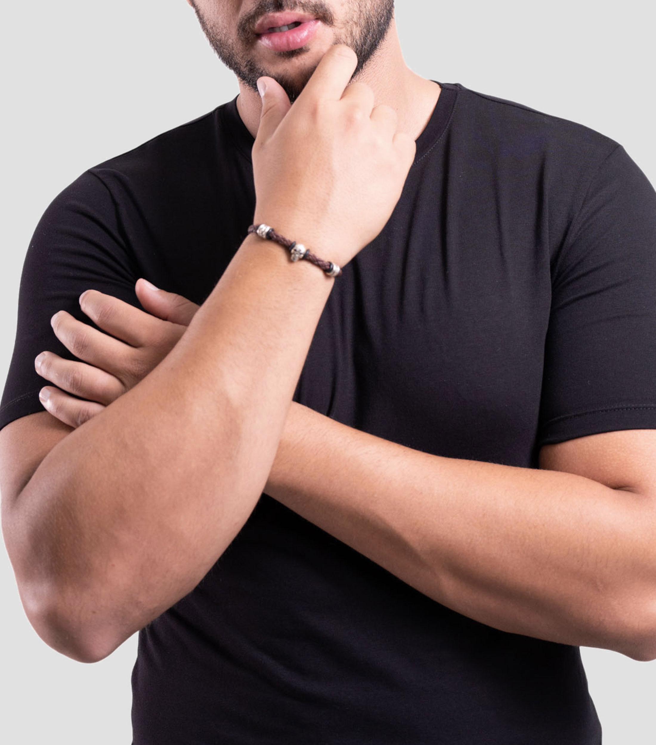 Pulsera trenzada Hombre