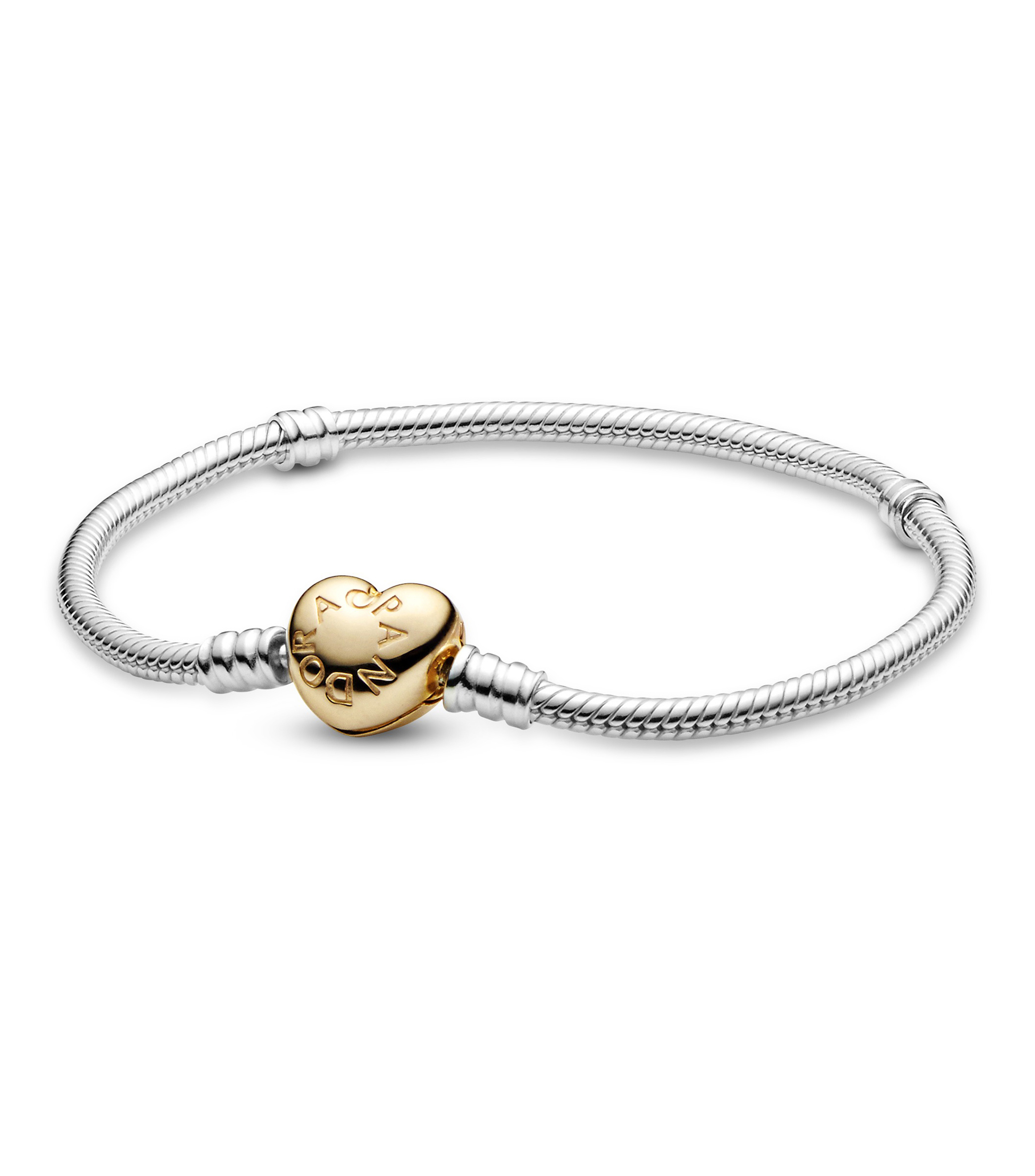 Brazalete Shine Heart en plata .925 Mujer Talla 18 cm