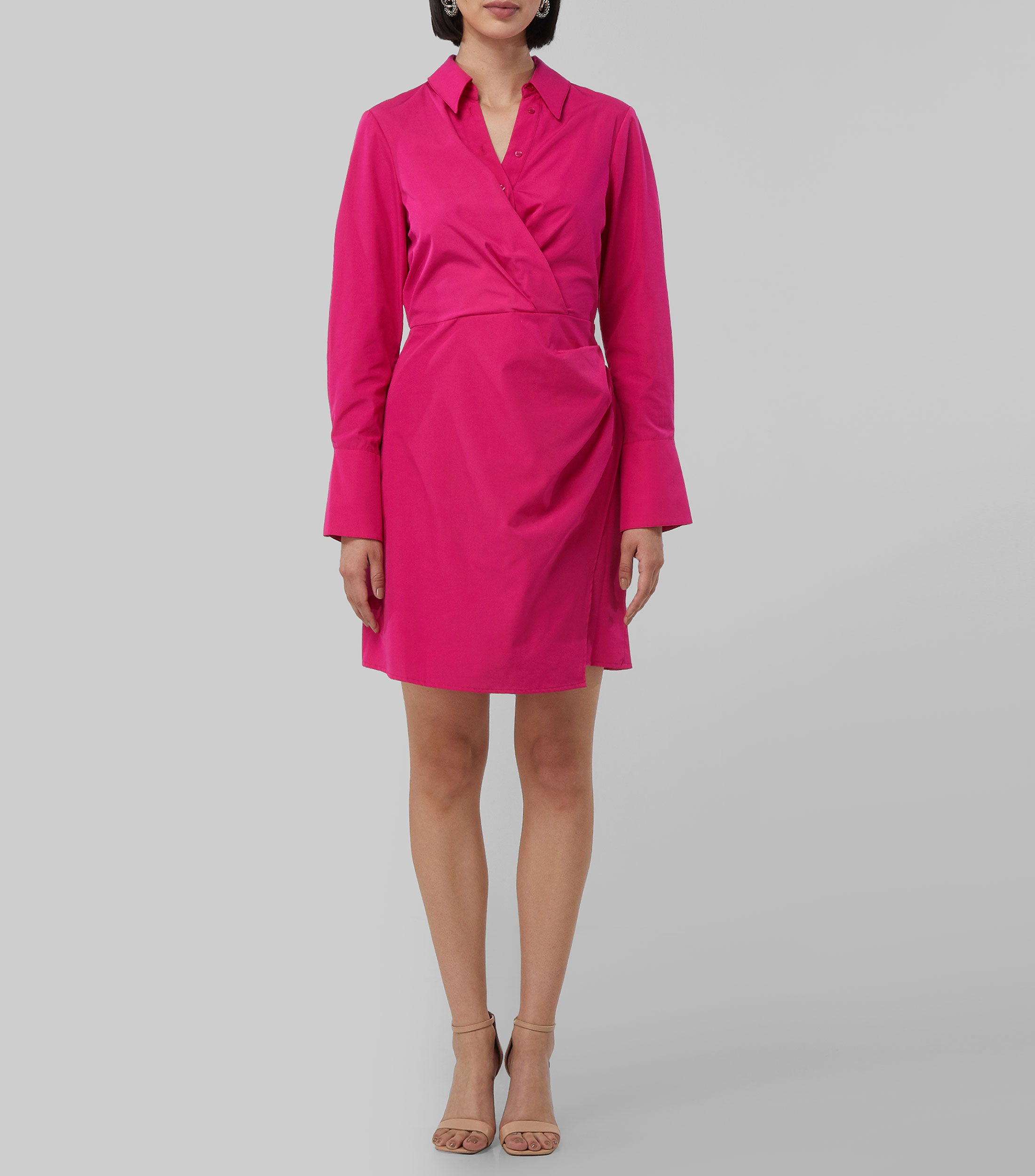 BCBGeneration Vestido De Tienda De Manga Larga Para Mujer, Negro, M