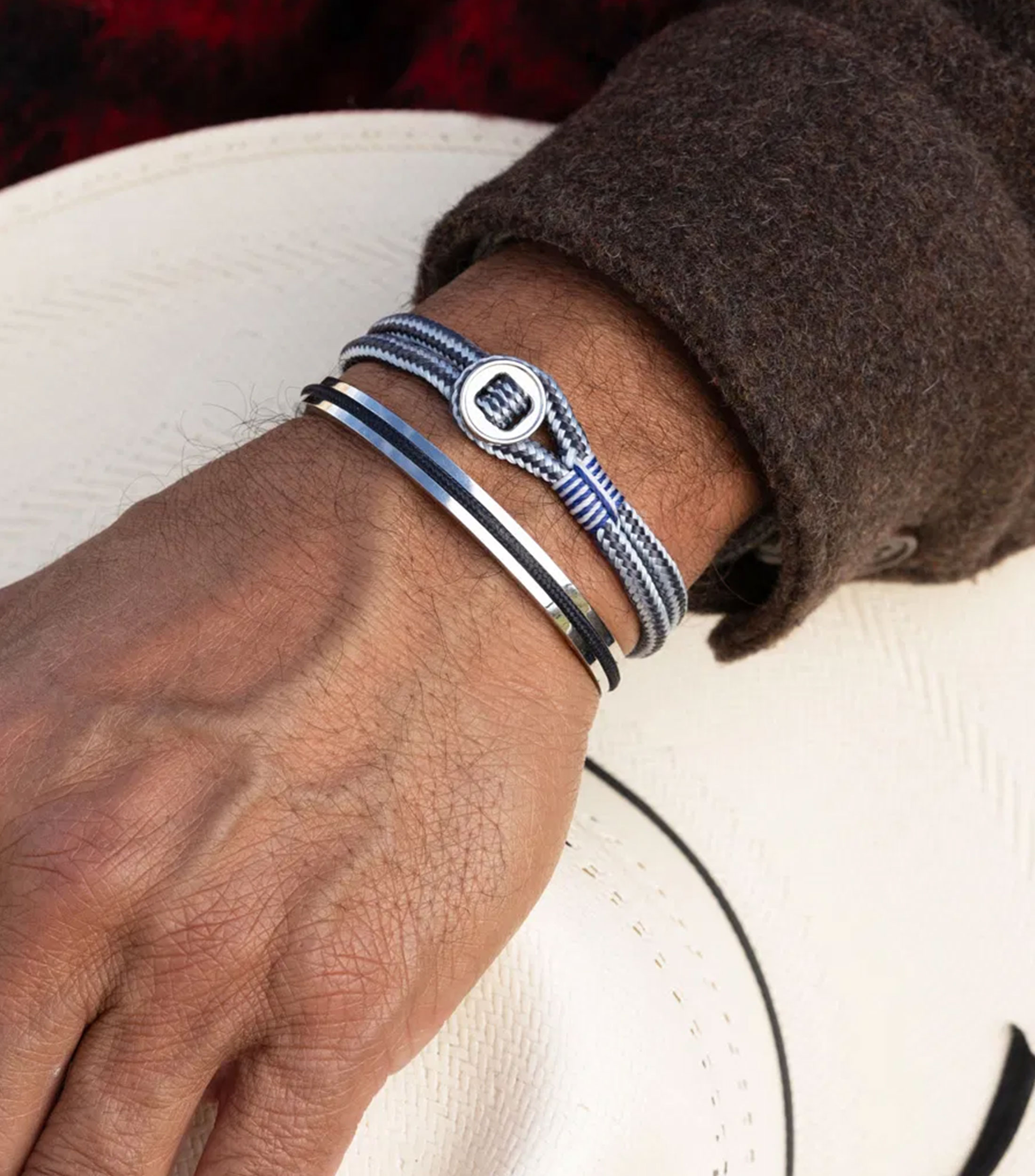 Brazalete tejido Hombre