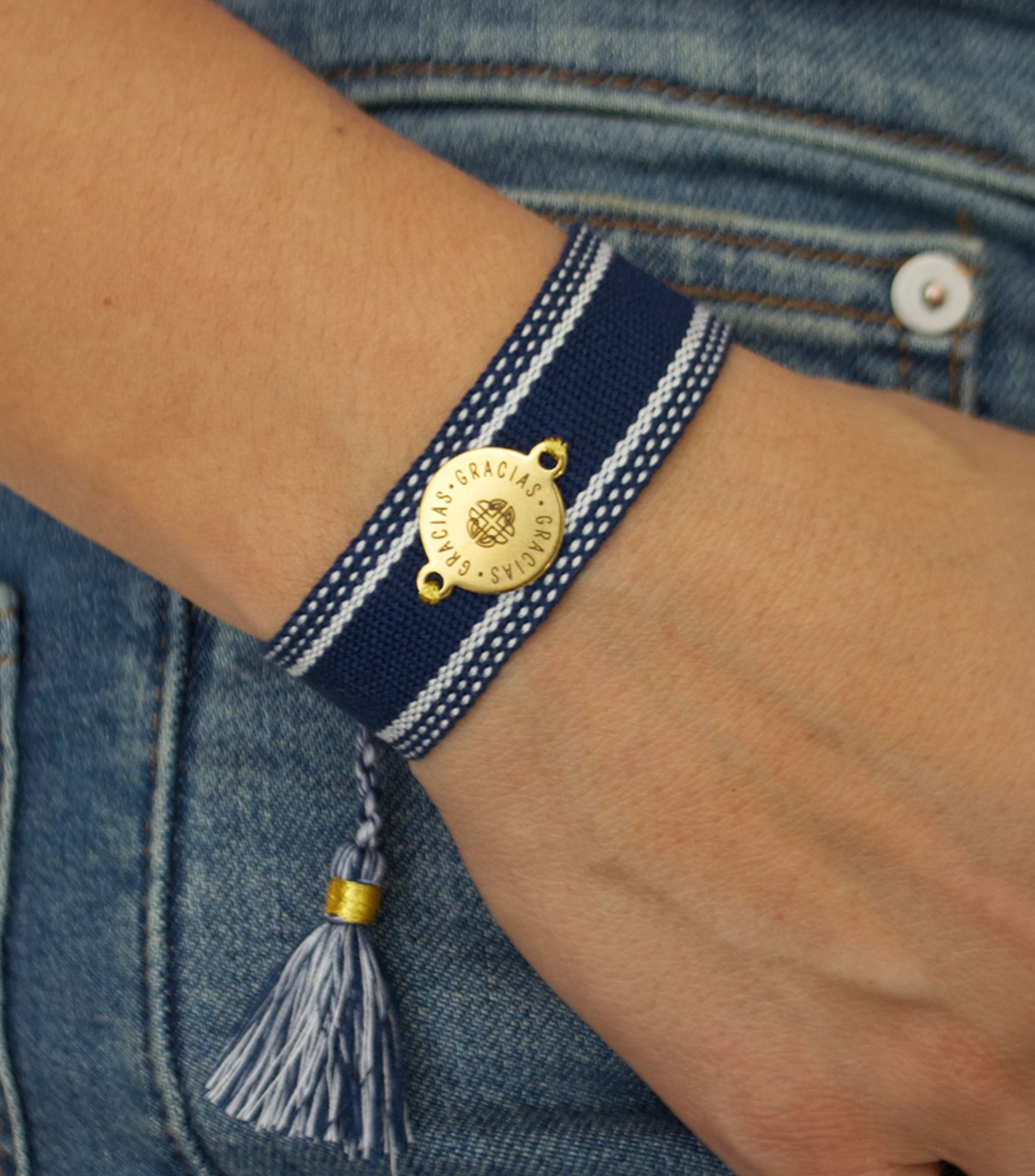 Pulsera con placa Mujer