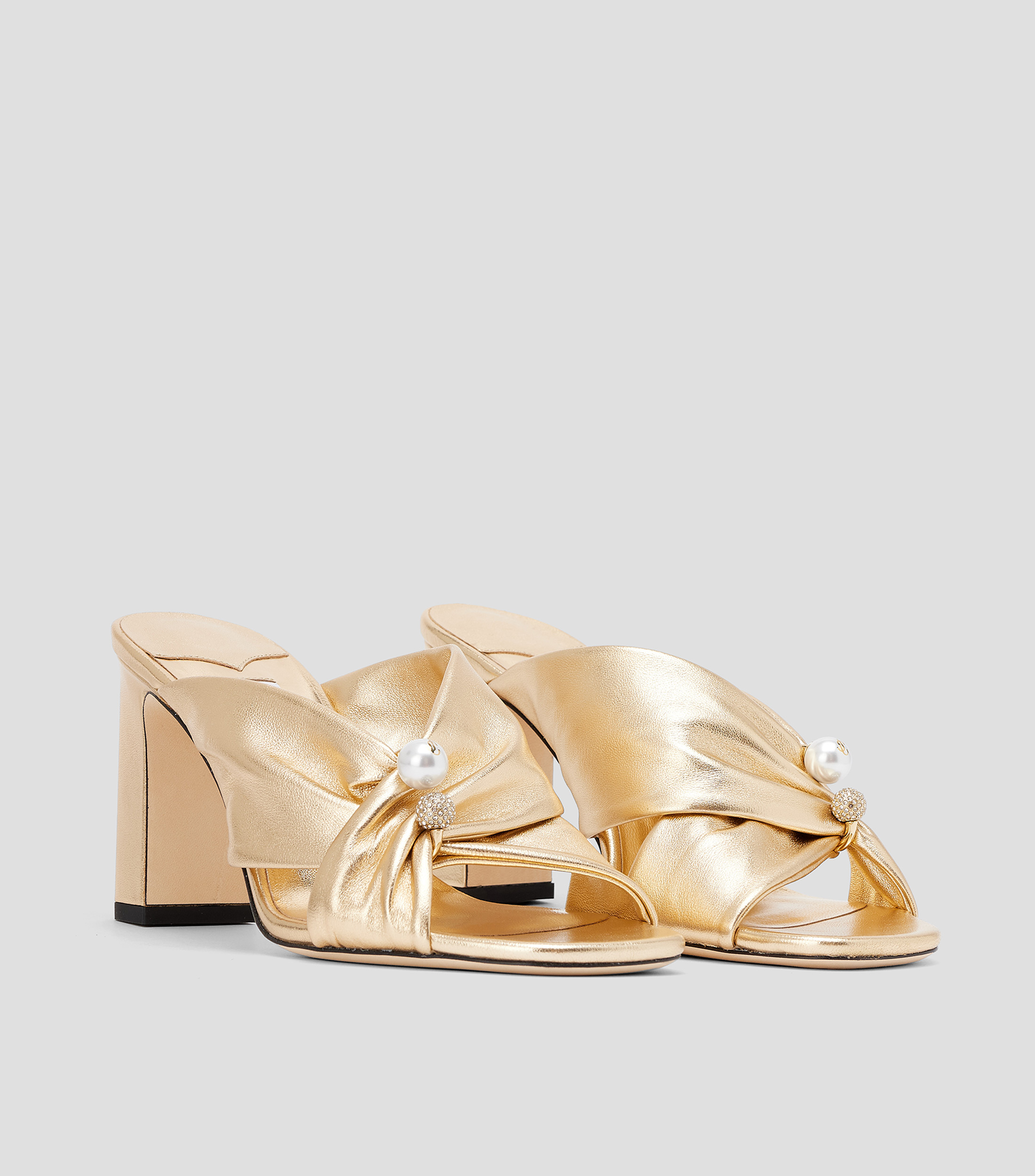 Sandalias con tacón alto cuadrado Mujer