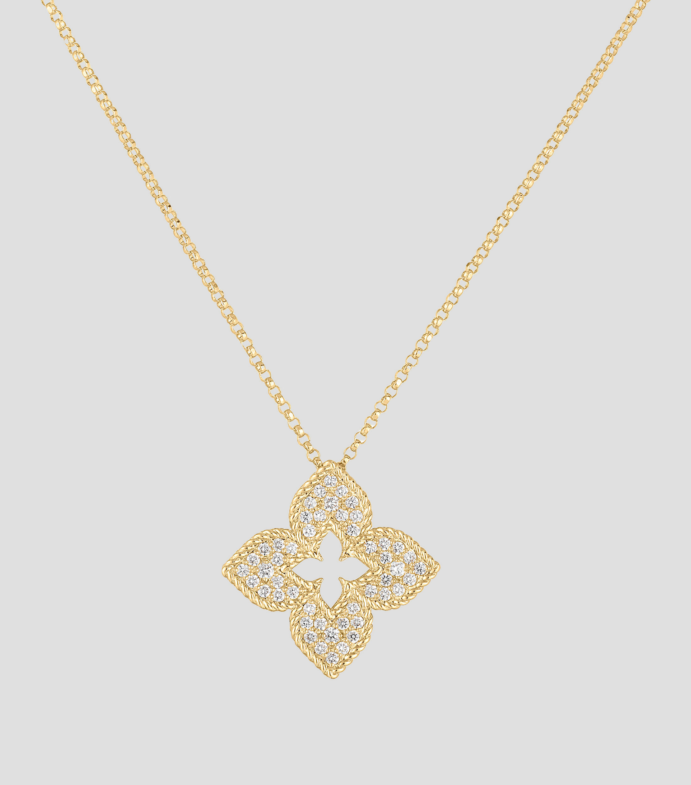 Collar en oro amarillo 18 Kilates Venetian Princess con diamantes Mujer