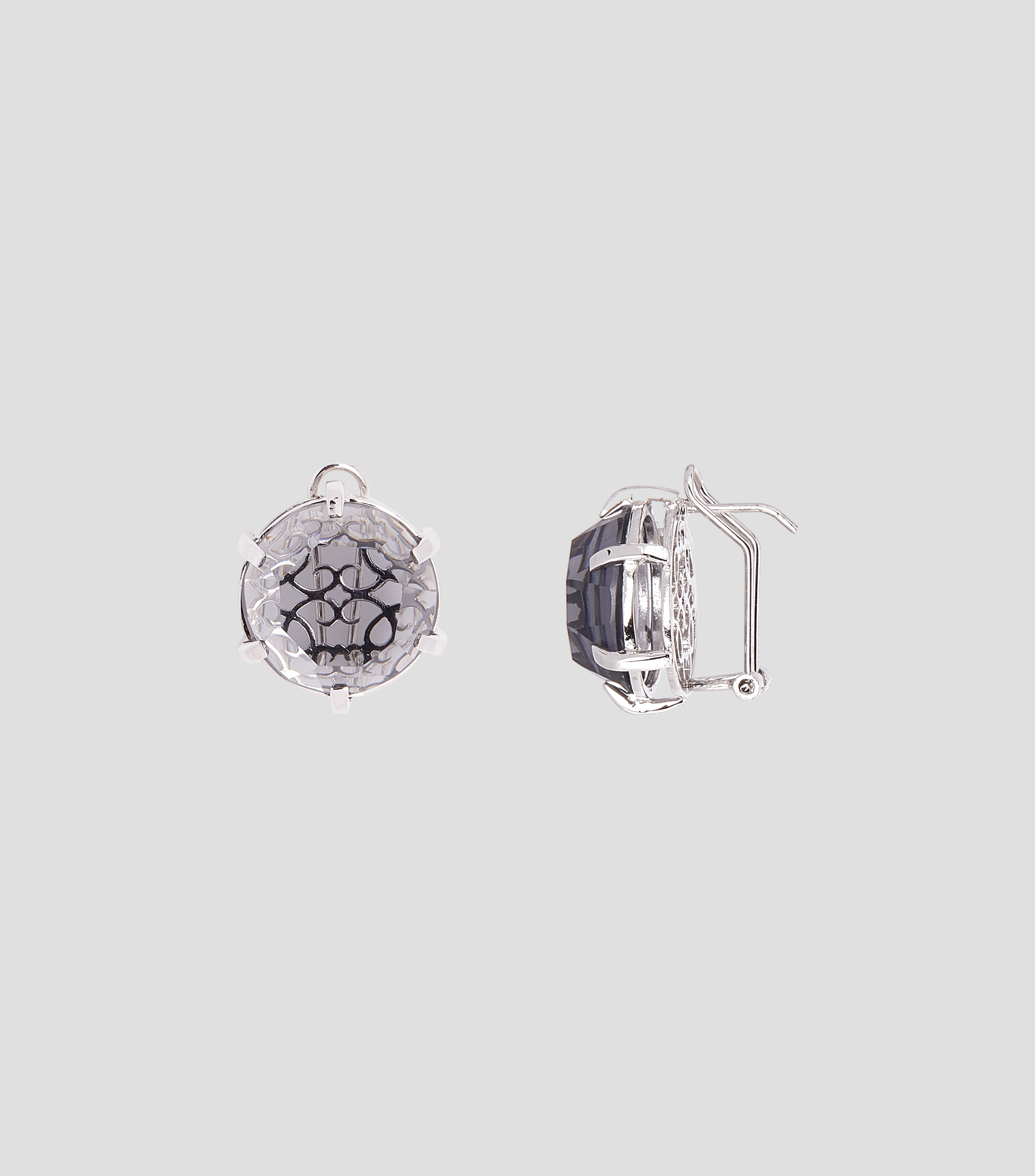Aretes en plata Luna Mujer
