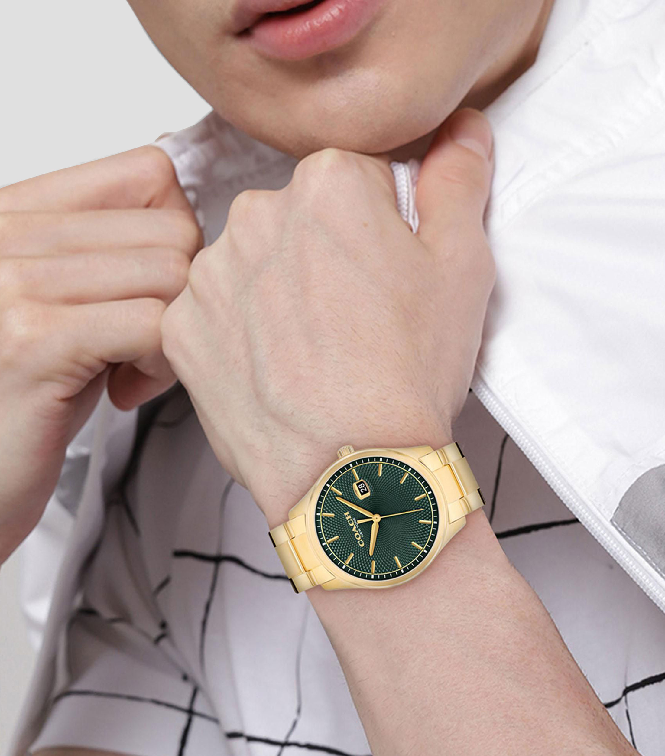 Reloj para Hombre Oliver Casual, Dorado