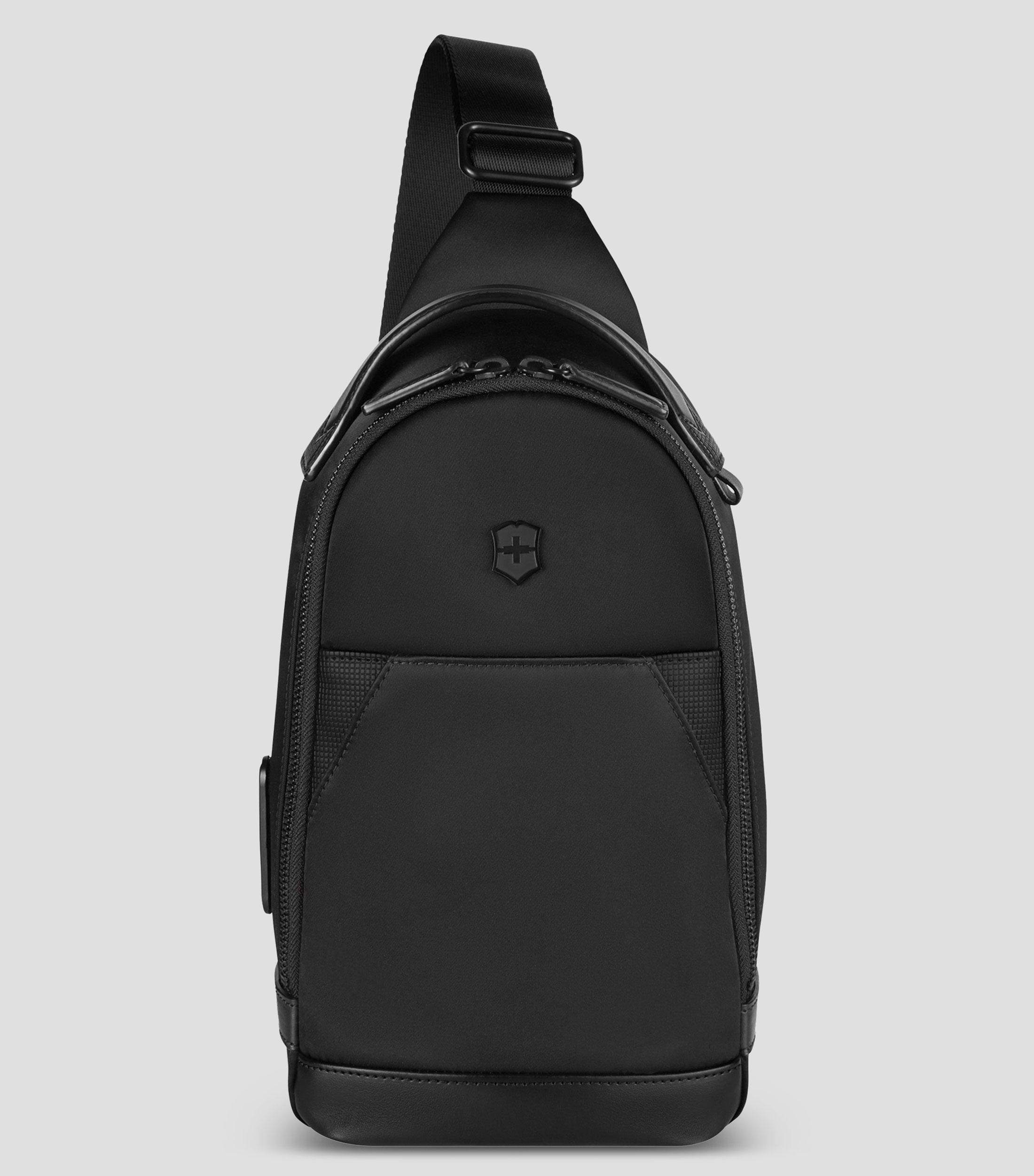 Bolso crossbody negra Alox Nero Sling lisa Hombre