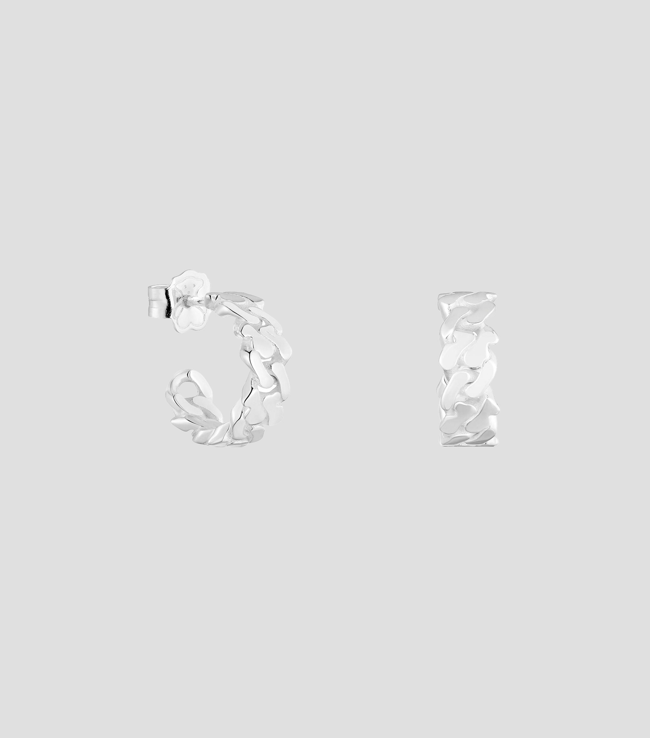Aretes en Plata .925 Bears Chain Mujer