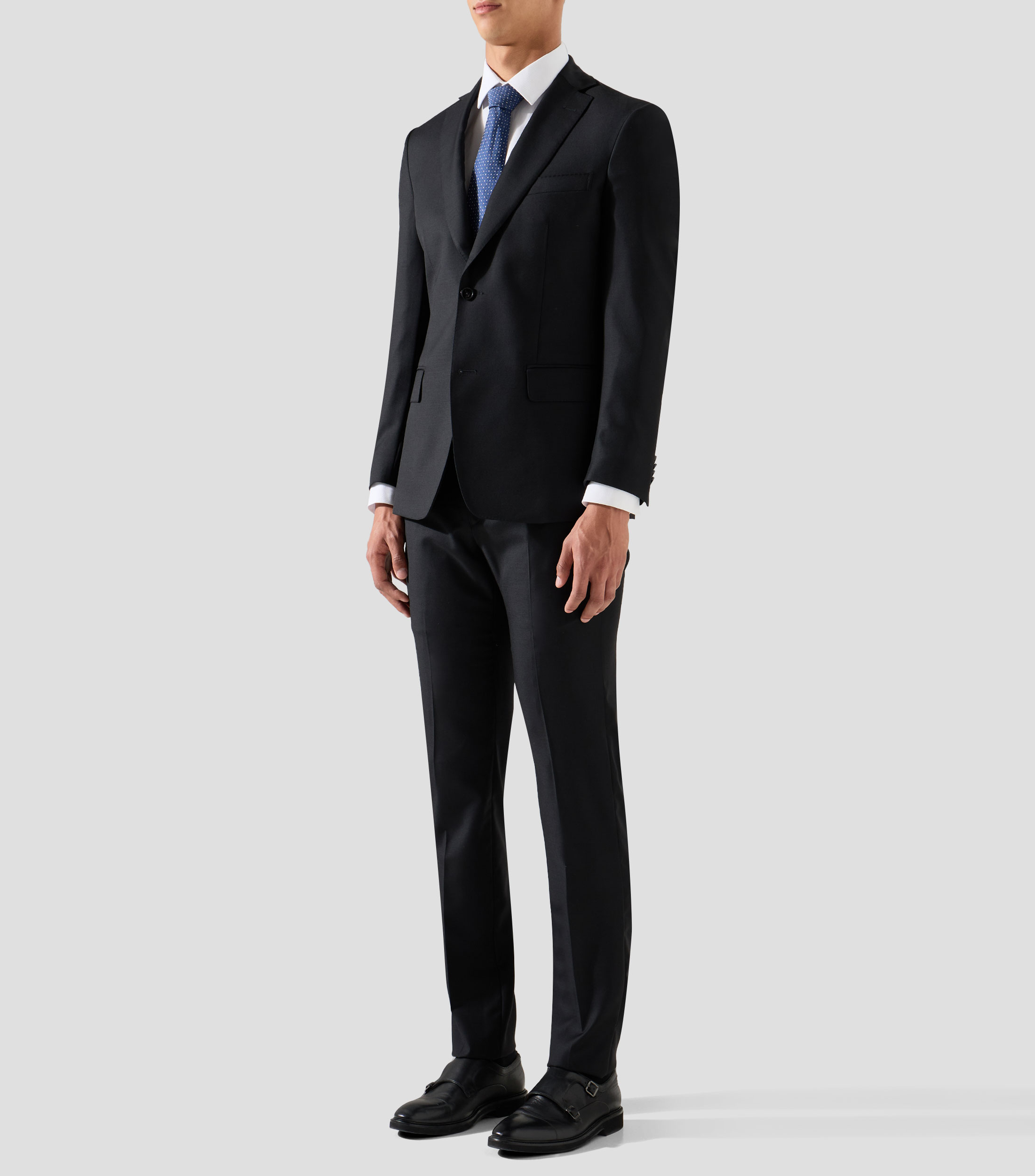 Traje de lana corte slim Hombre