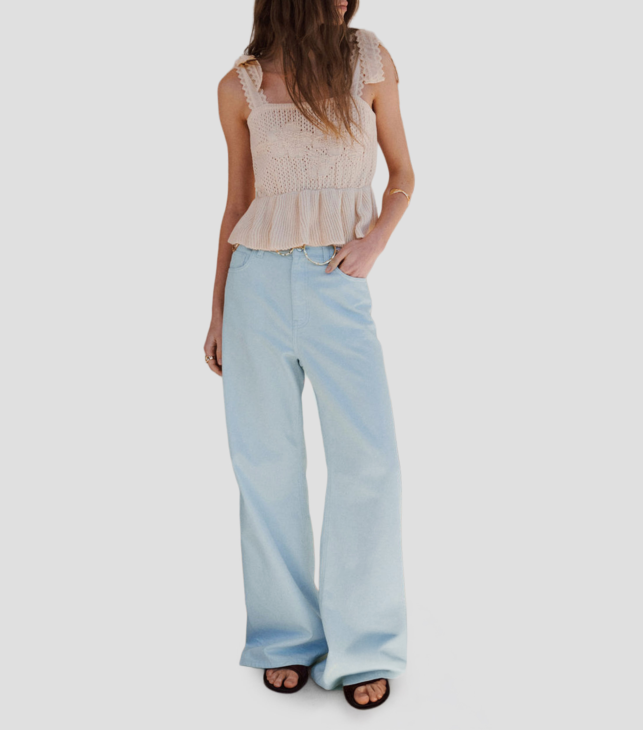 Jeans wideleg Mujer