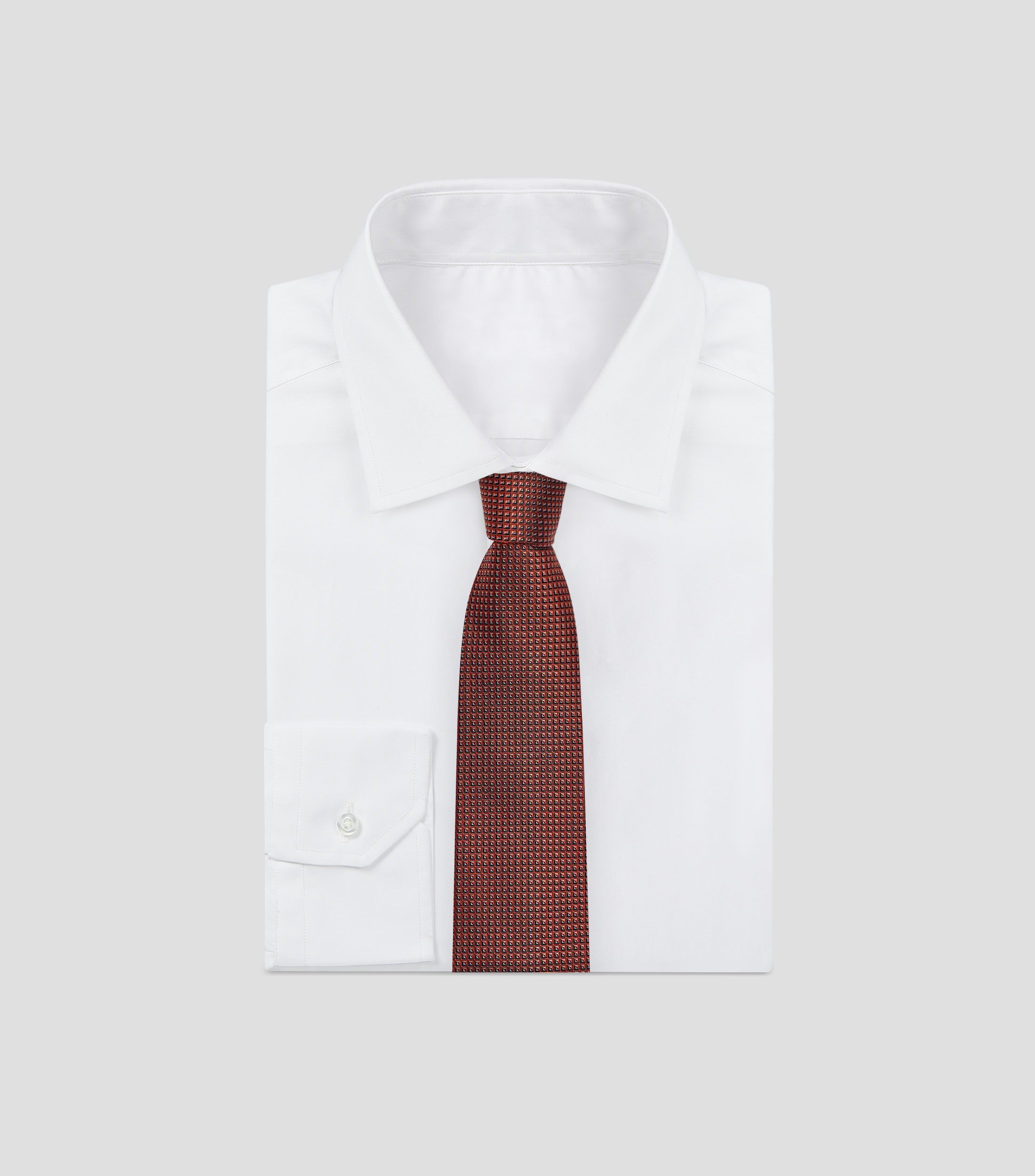 Corbata ancha de seda estampada