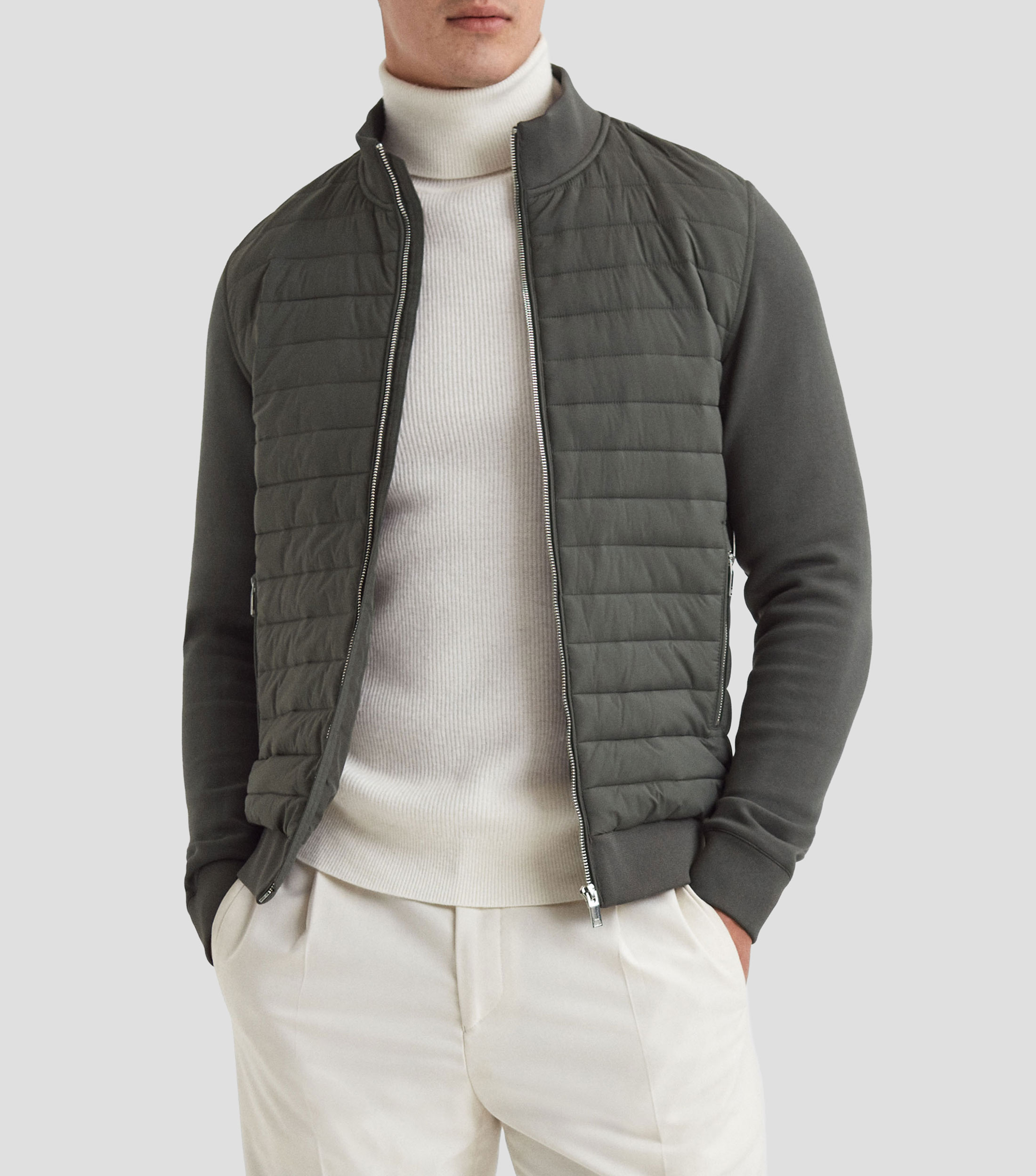 Chamarra bomber acolchada Hombre