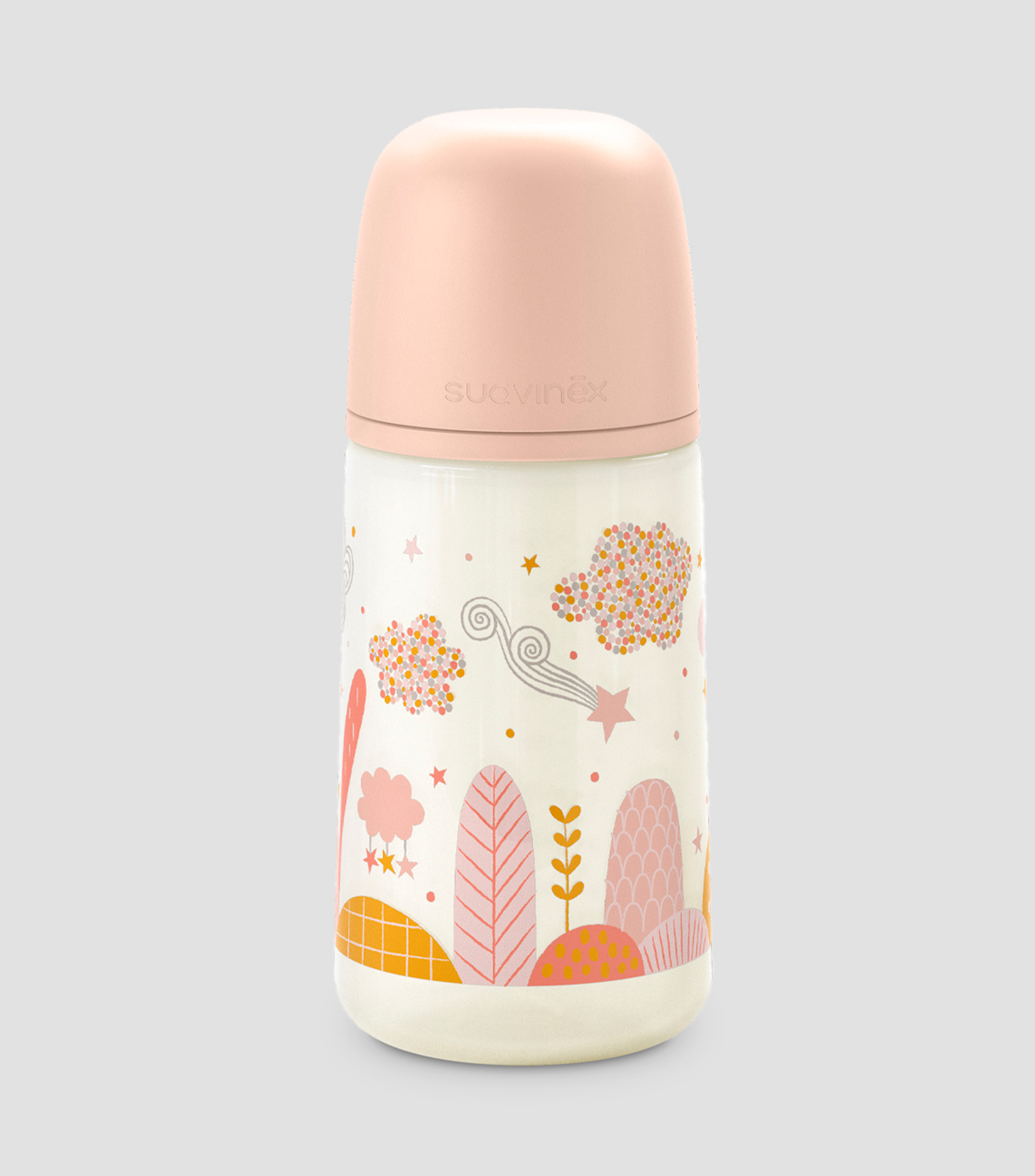 Biberón Anticólicos rosa, 270 ml