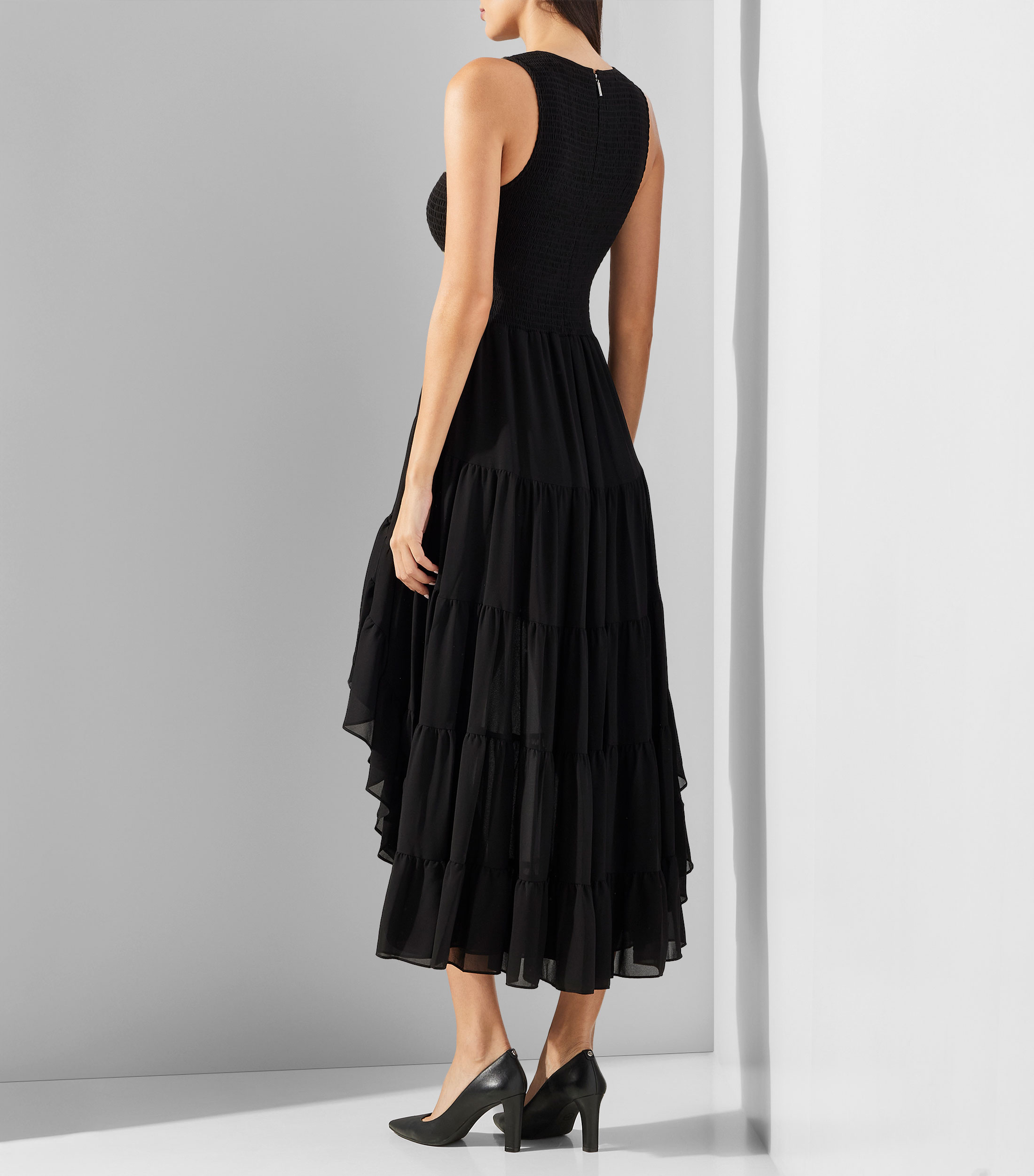 Vestido de fiesta largo liso Mujer