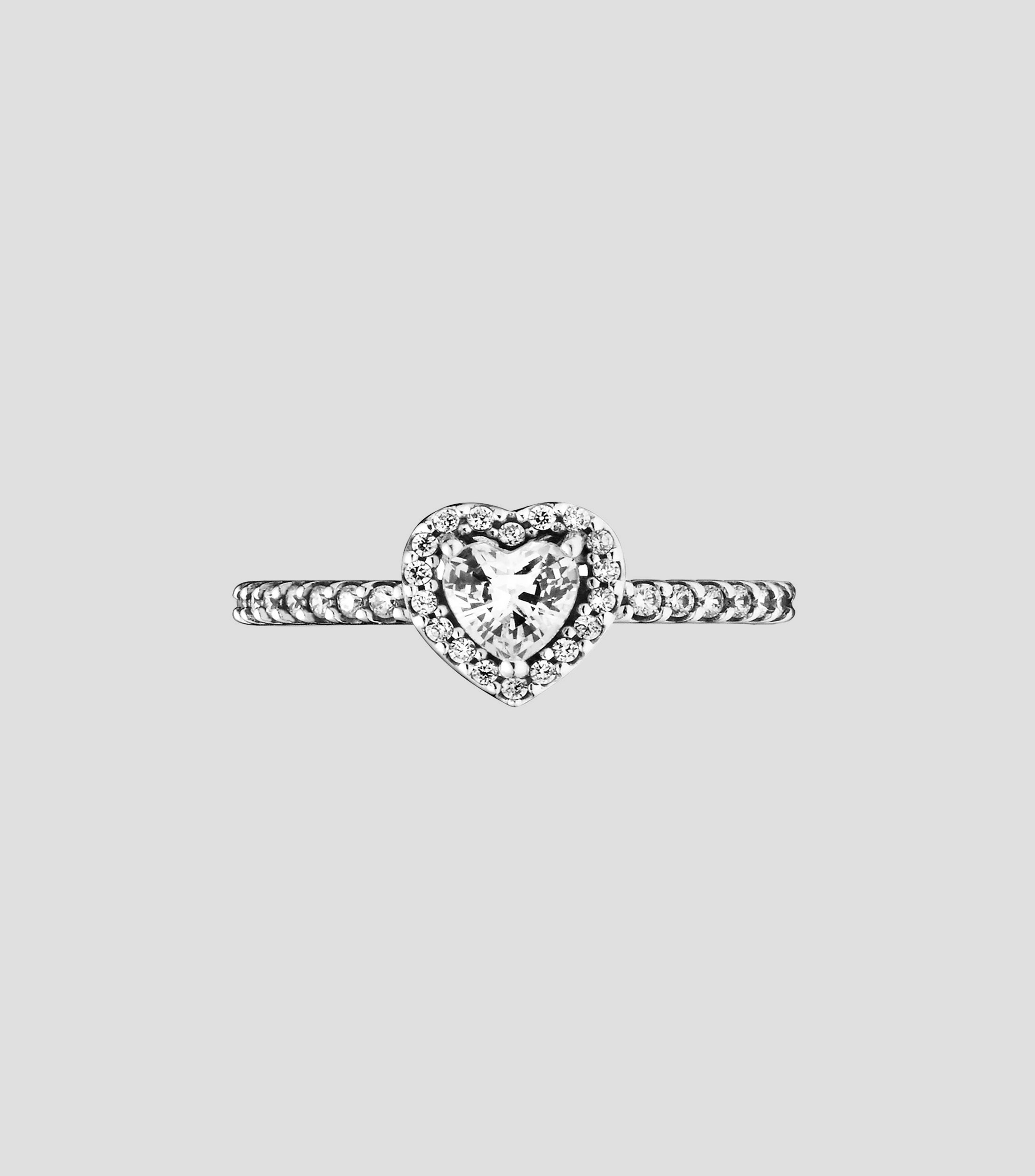 Anillo en plata Elevated Heart Mujer Talla: 52