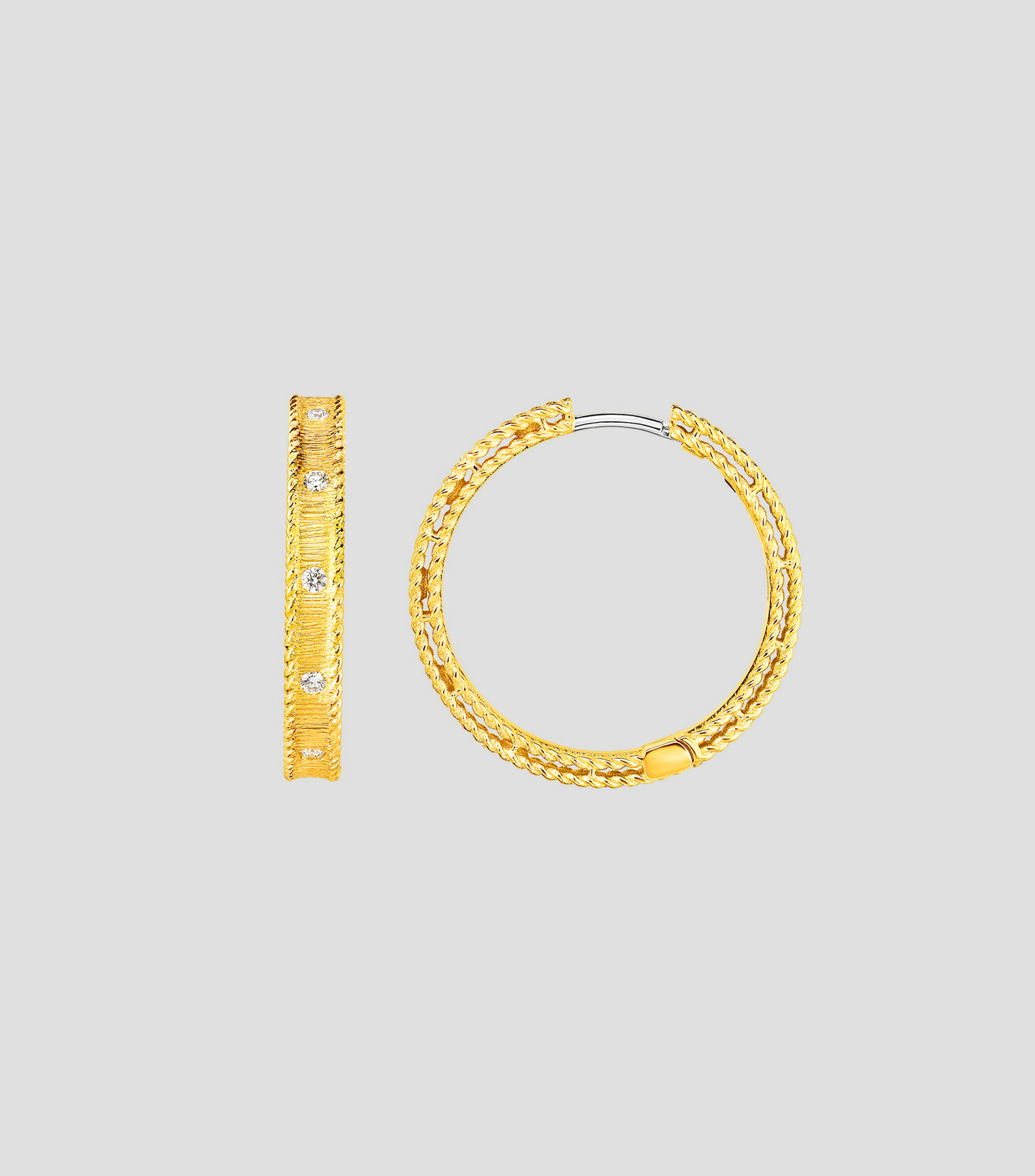 Aretes en oro amarillo de 18 Kilates Diamond Princess Mujer