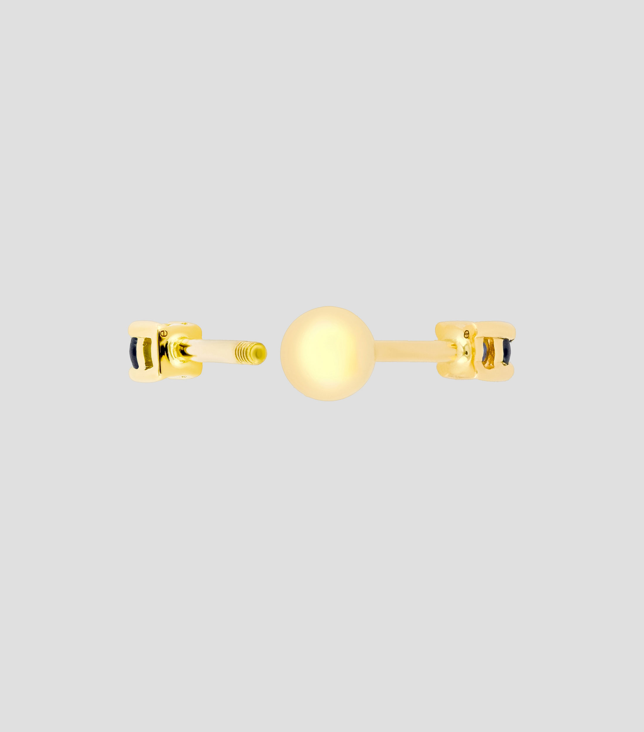 Aretes en oro amarillo de 18 Kts Mujer